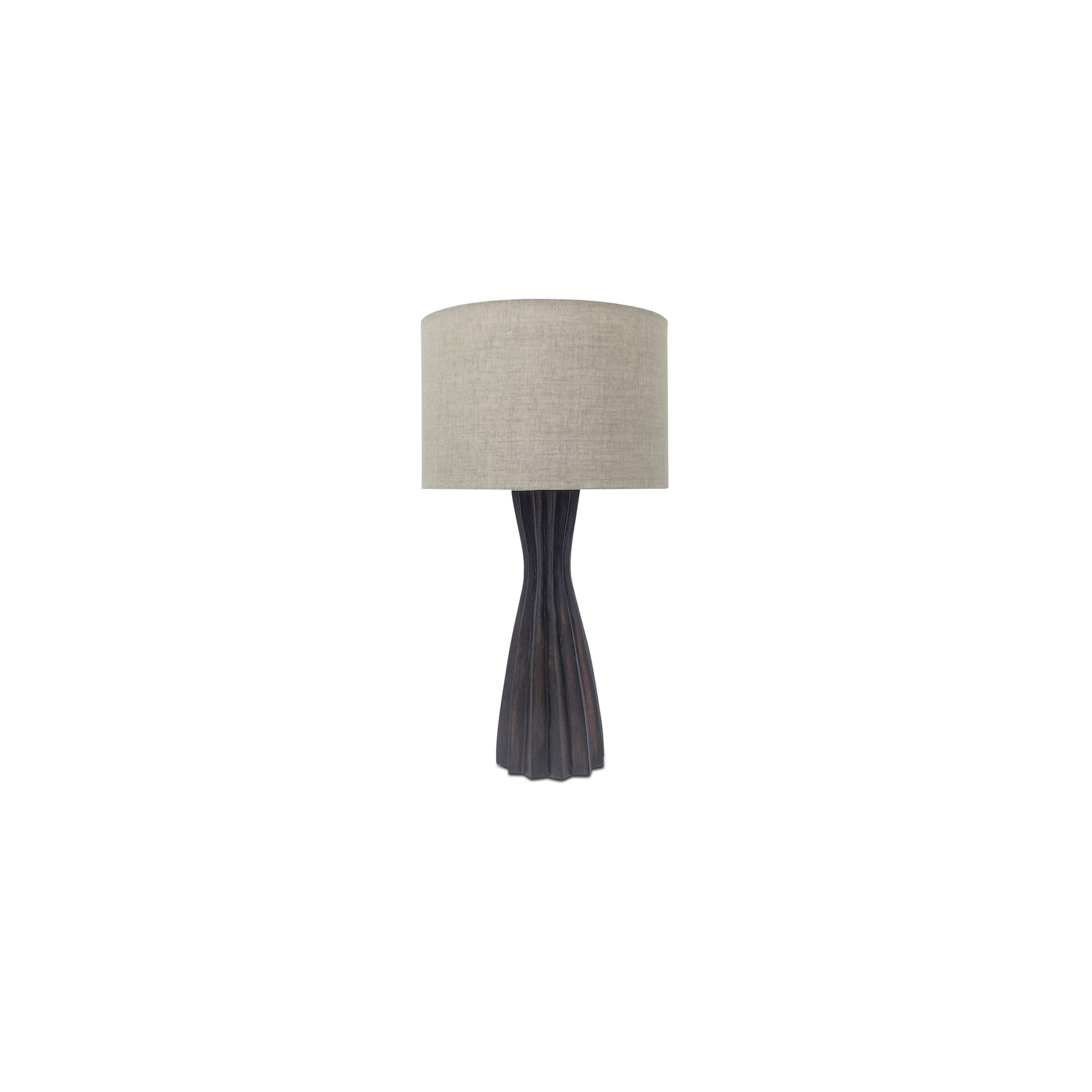 Sabrina Dark Brown/Natural Table Lamp - Ornate Home