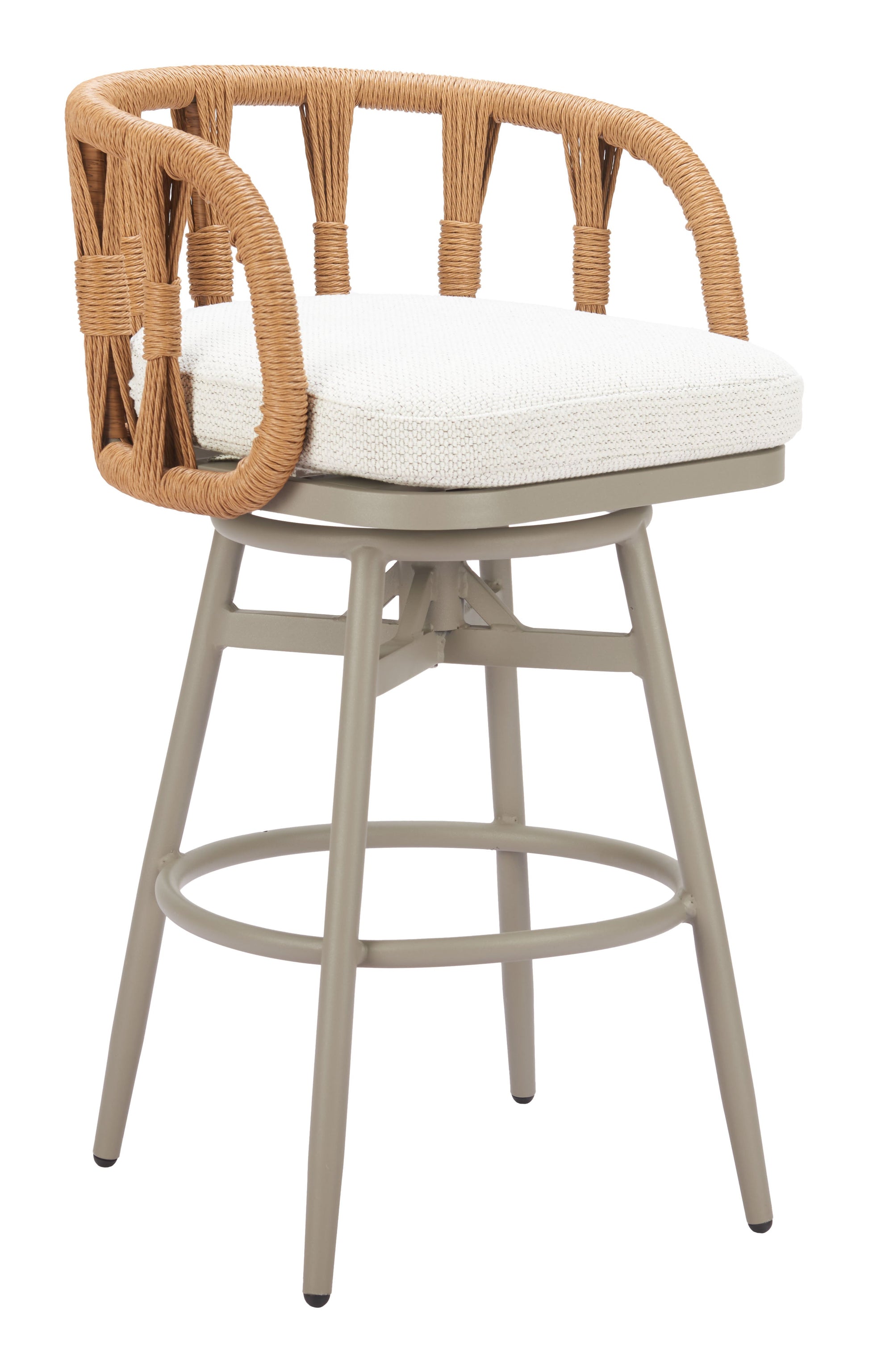 Safal Multicolor Outdoor Swivel Barstool - Ornate Home