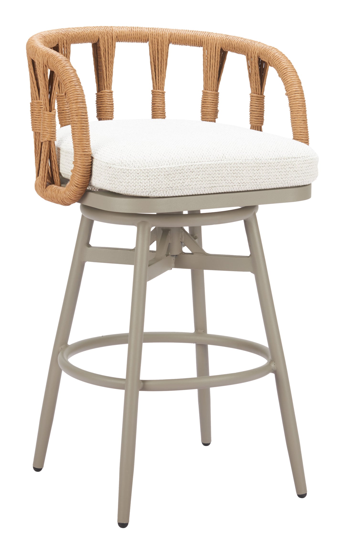 Safal Multicolor Outdoor Swivel Barstool - Ornate Home