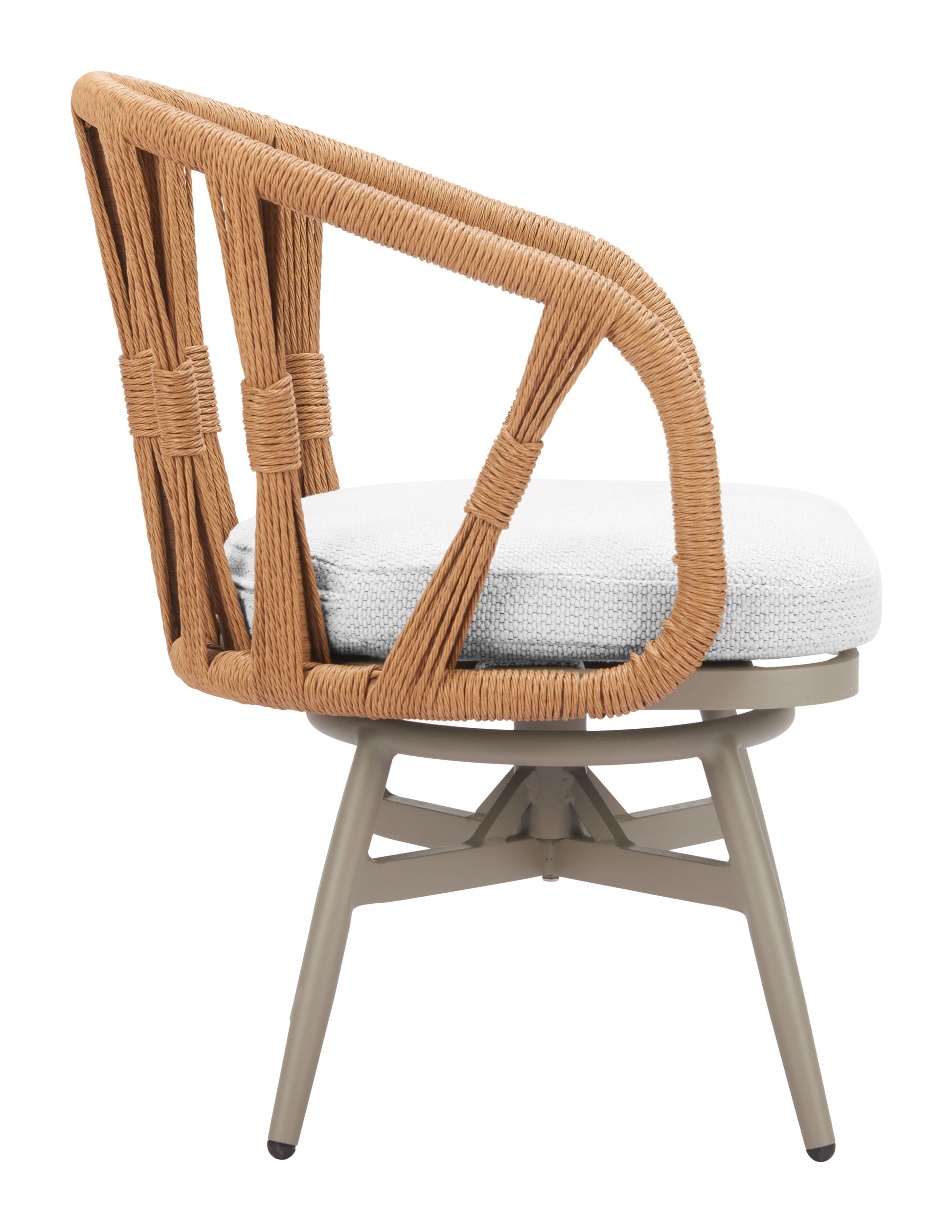 Safal Multicolor Outdoor Swivel Dining Chair - Ornate Home