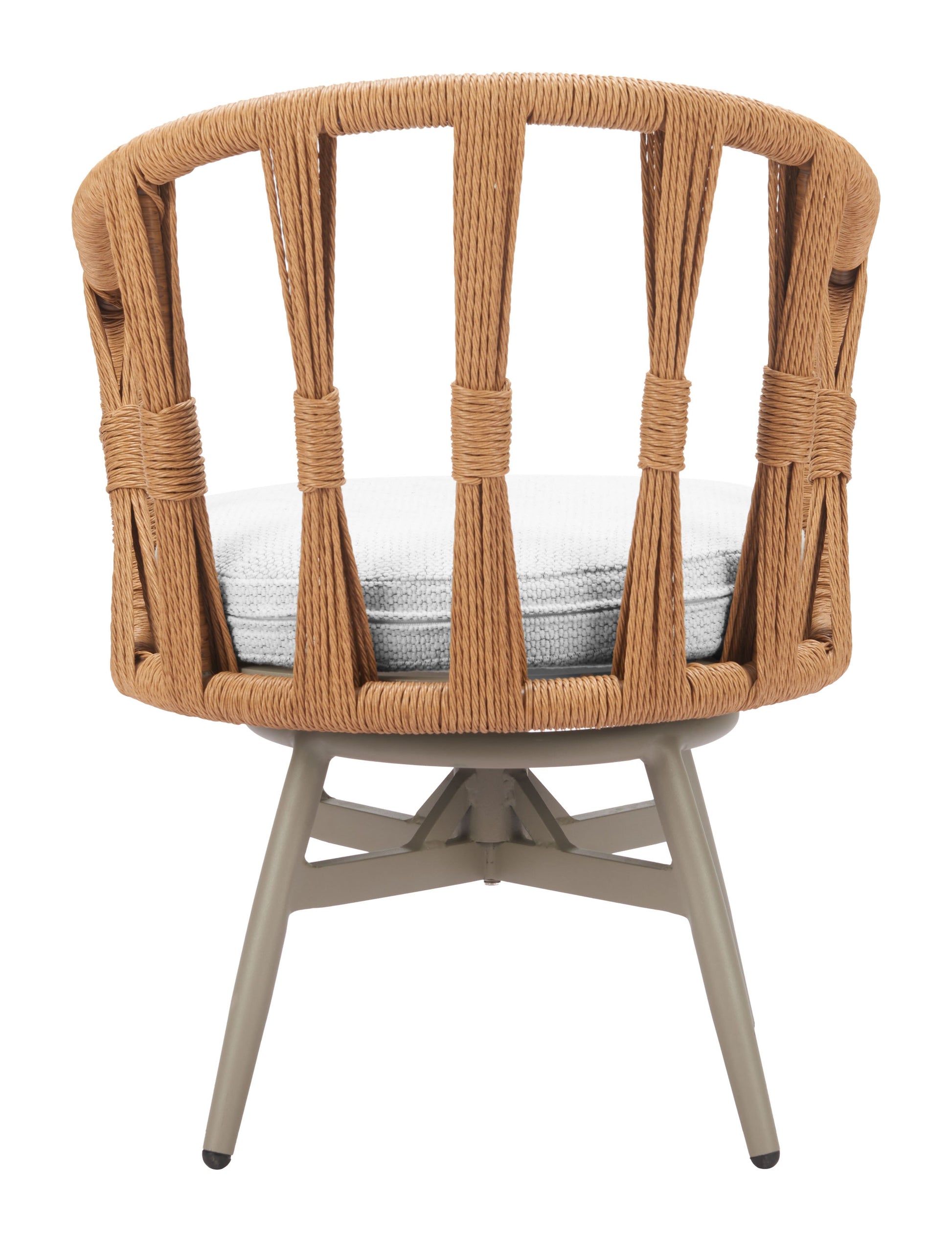 Safal Multicolor Outdoor Swivel Dining Chair - Ornate Home