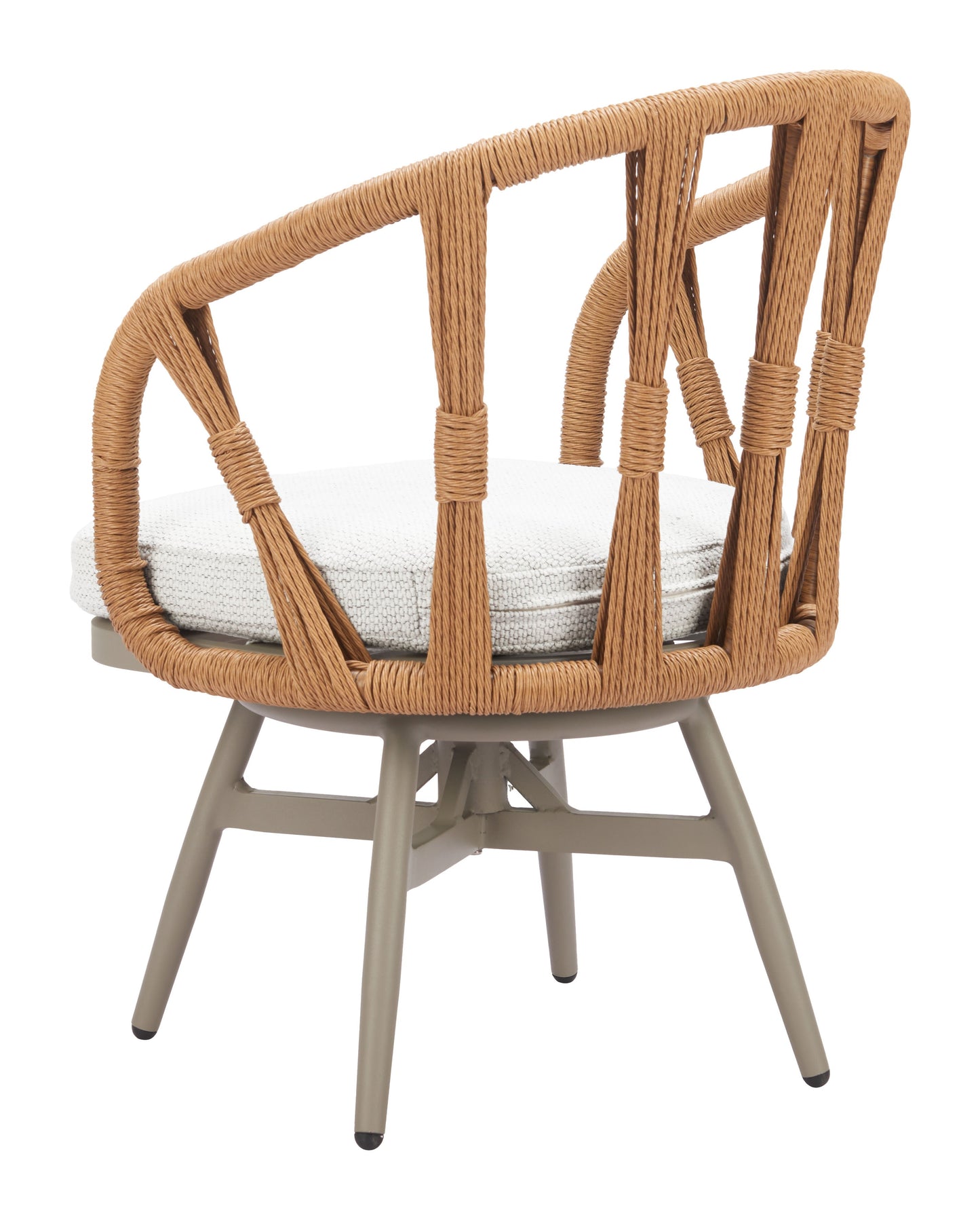 Safal Multicolor Outdoor Swivel Dining Chair - Ornate Home