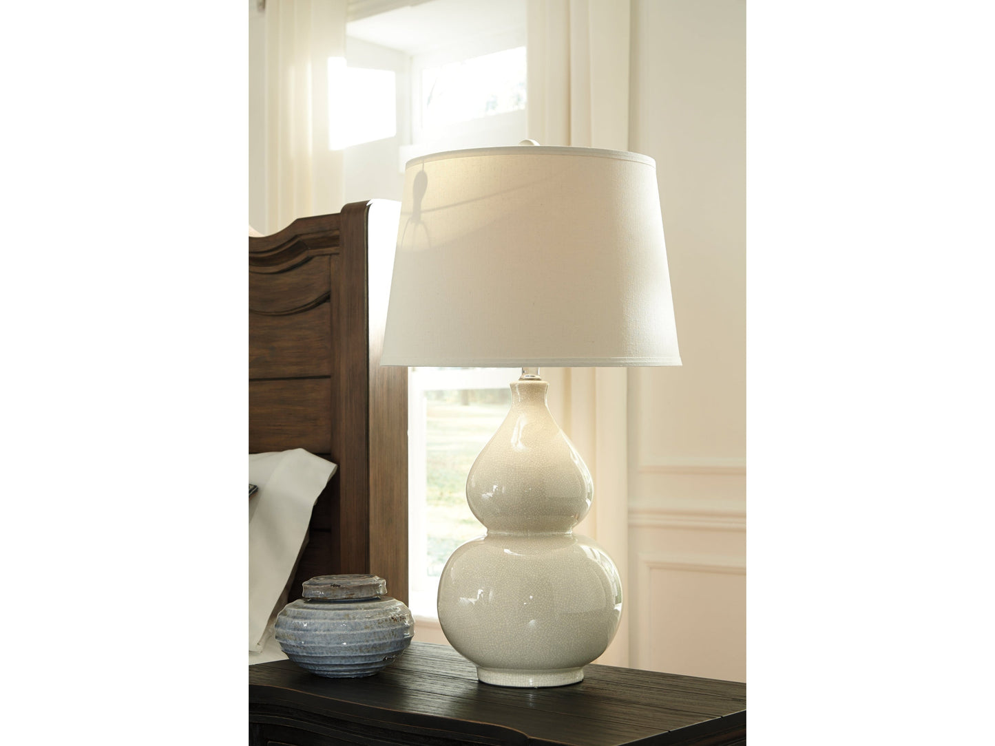Saffi Cream Table Lamp (Set of 2)- Viva Furn