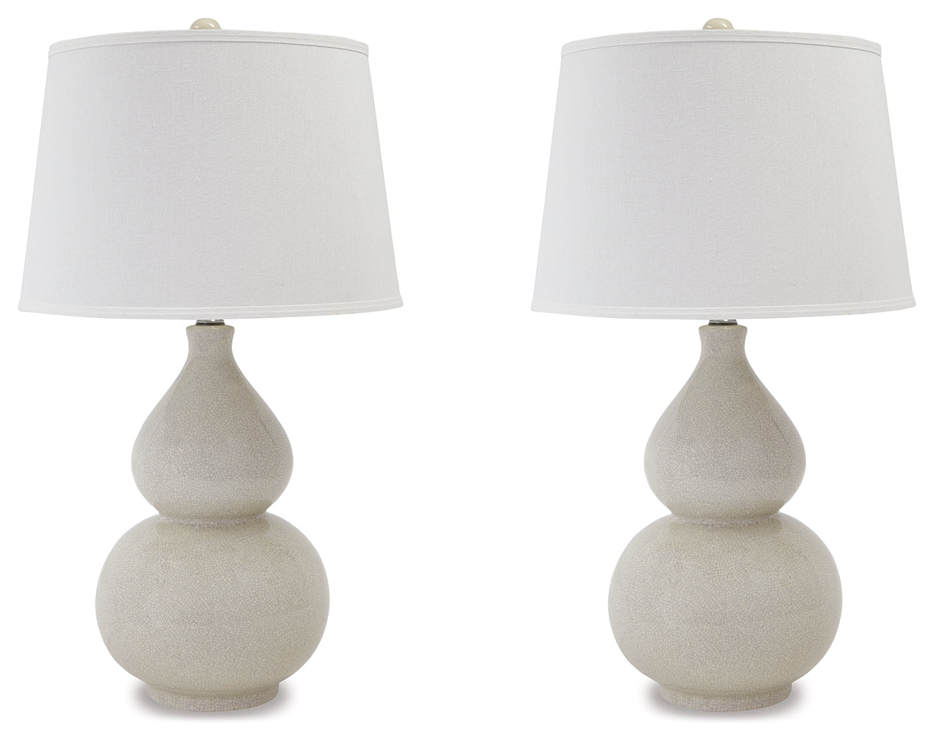 Saffi Cream Table Lamp (Set of 2)- Viva Furn