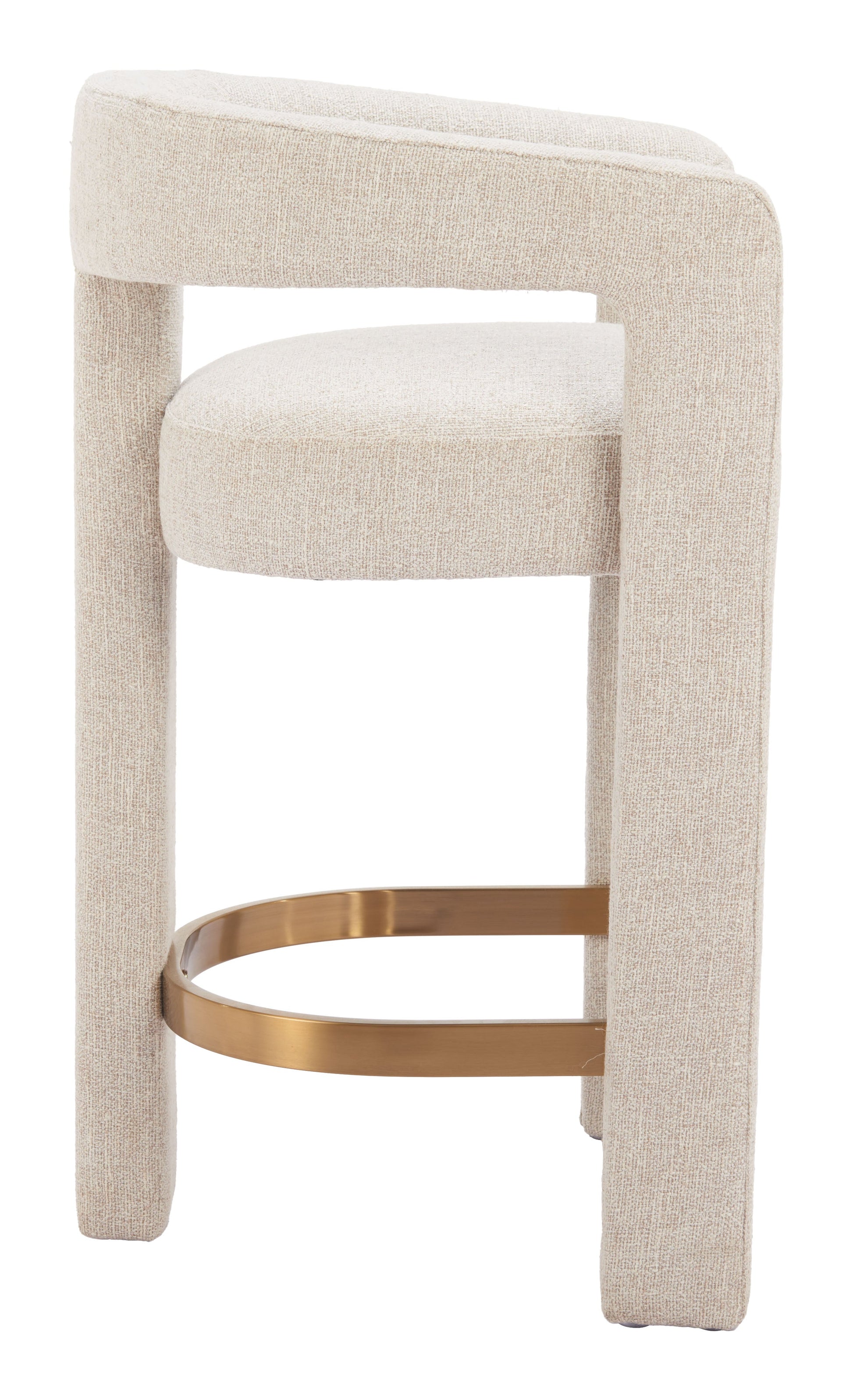 Saiko Beige Barstool - Ornate Home
