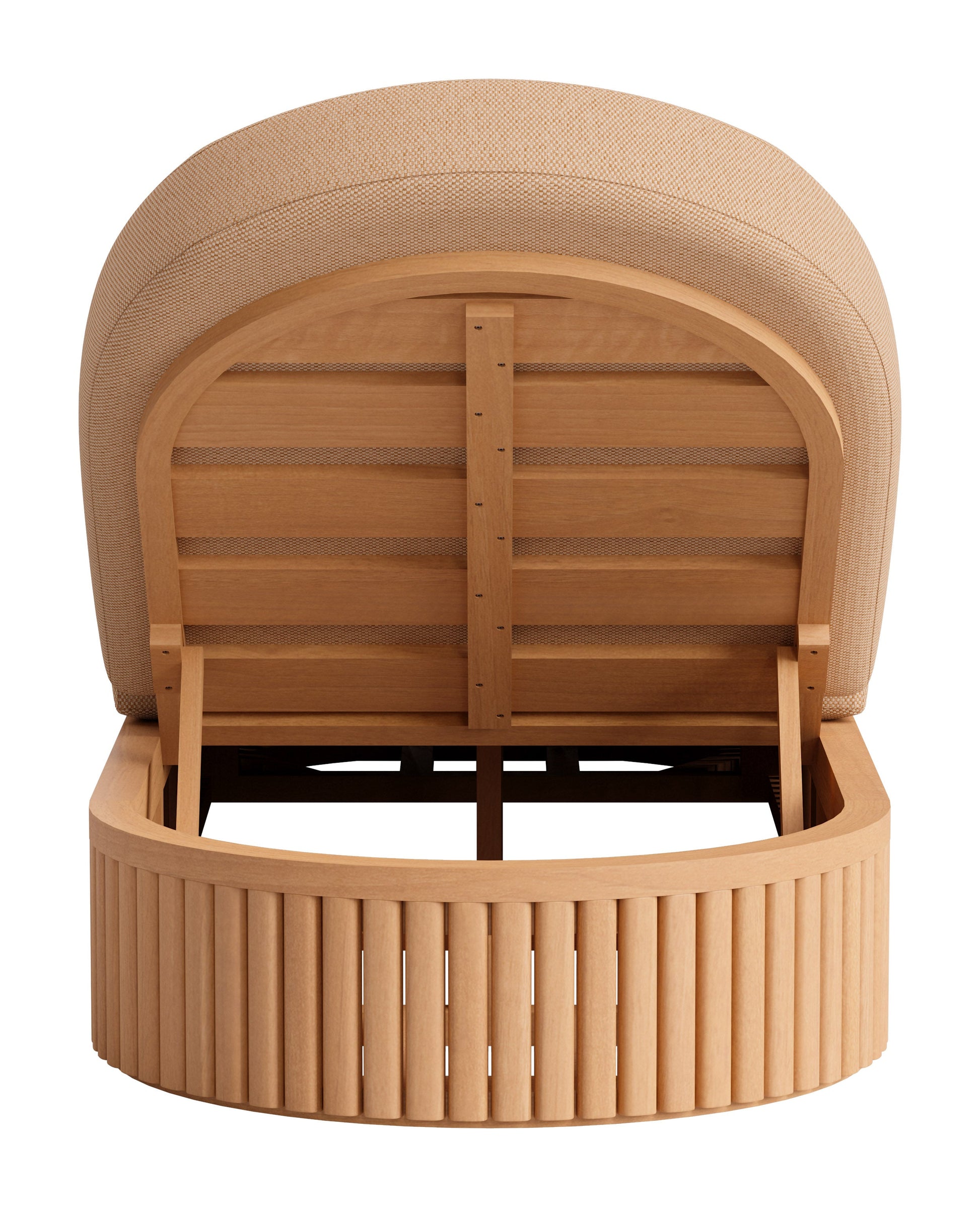 Sakina Brown Outdoor Chaise Lounge - Ornate Home