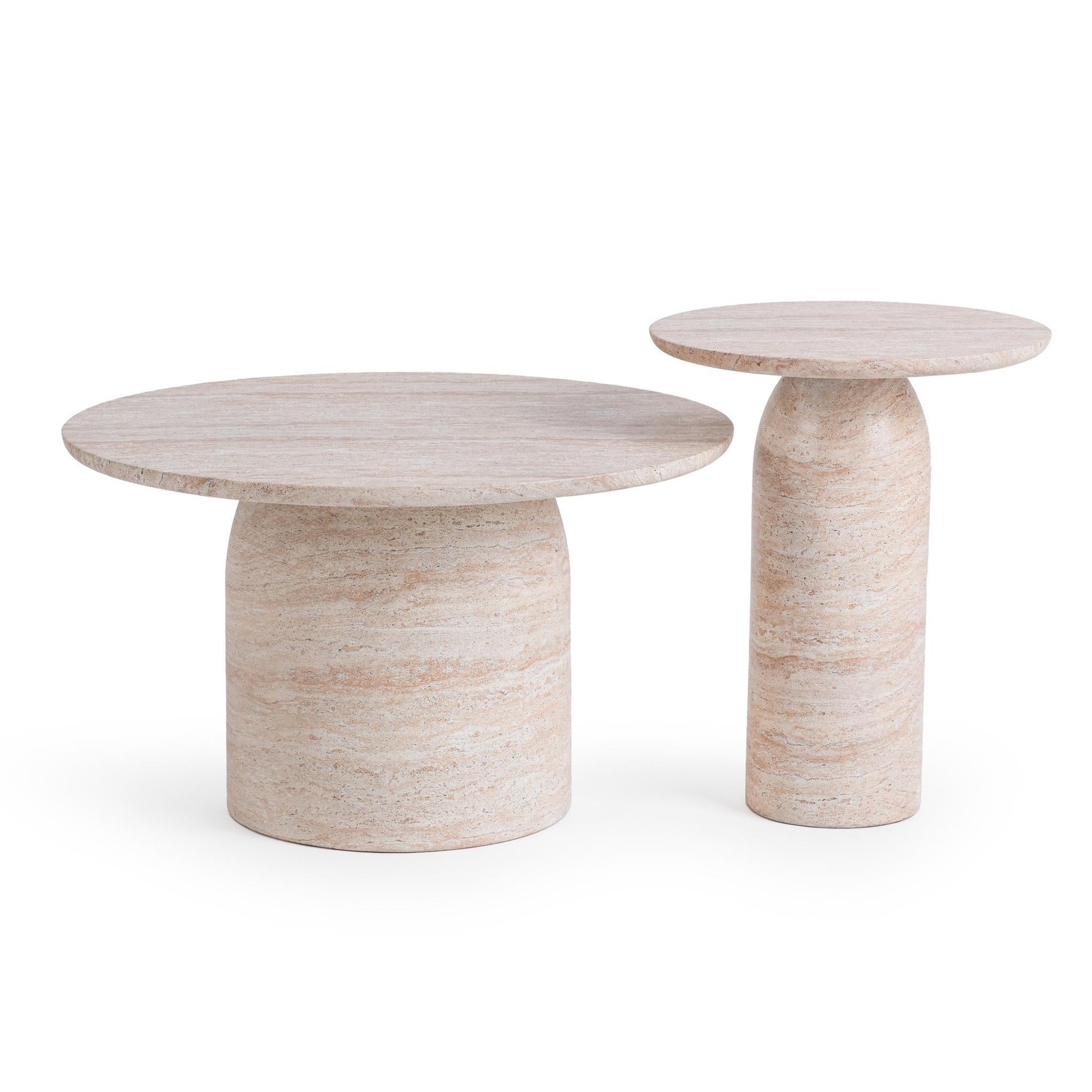 Sana Capri Limestone Outdoor End Table - Ornate Home