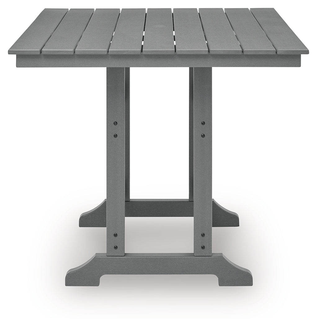 Sanctuary Beach Dark Gray Square Counter TBL w/UMB OPT- Viva Furn