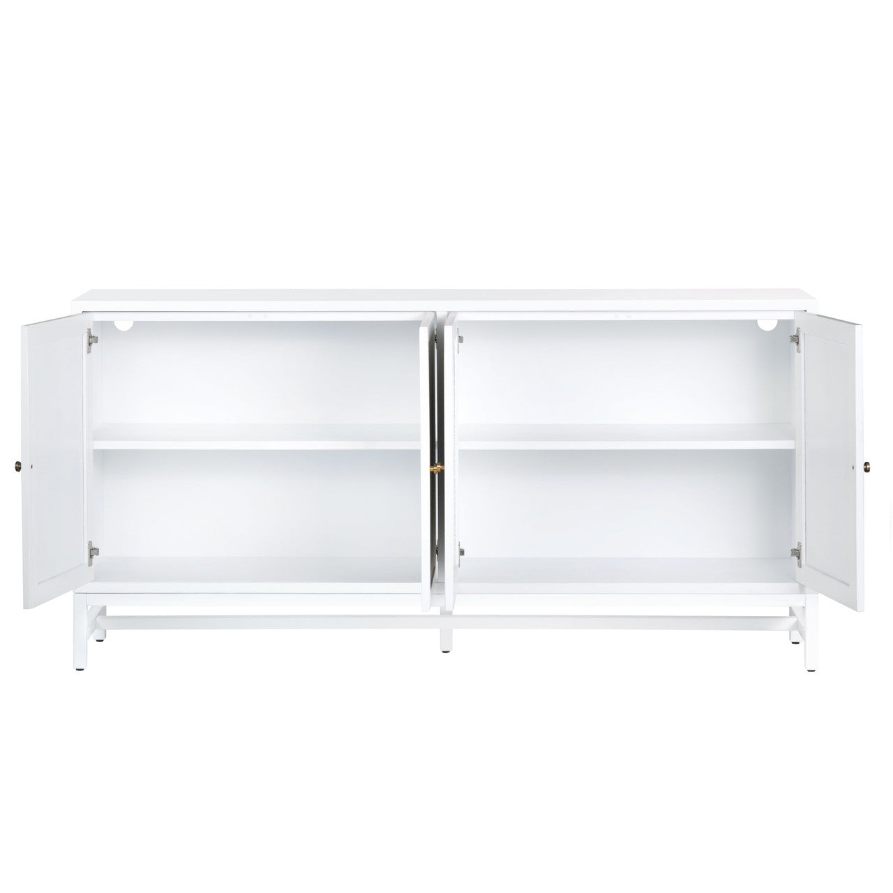 Sandy Shores White/Cream Four-Door Sideboard - Ornate Home