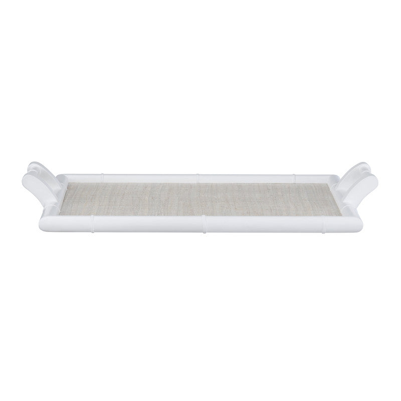 Sandy Shores White/Tan Tray Table - Ornate Home