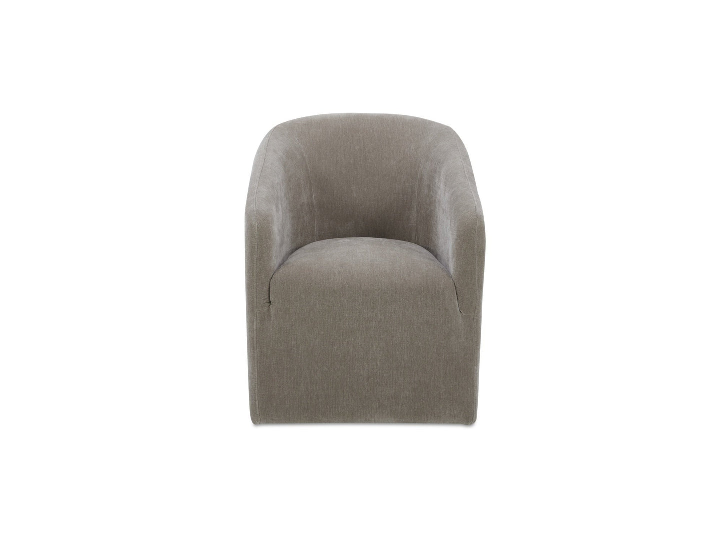 Sandy Taupe Rolling Dining Chair - Ornate Home