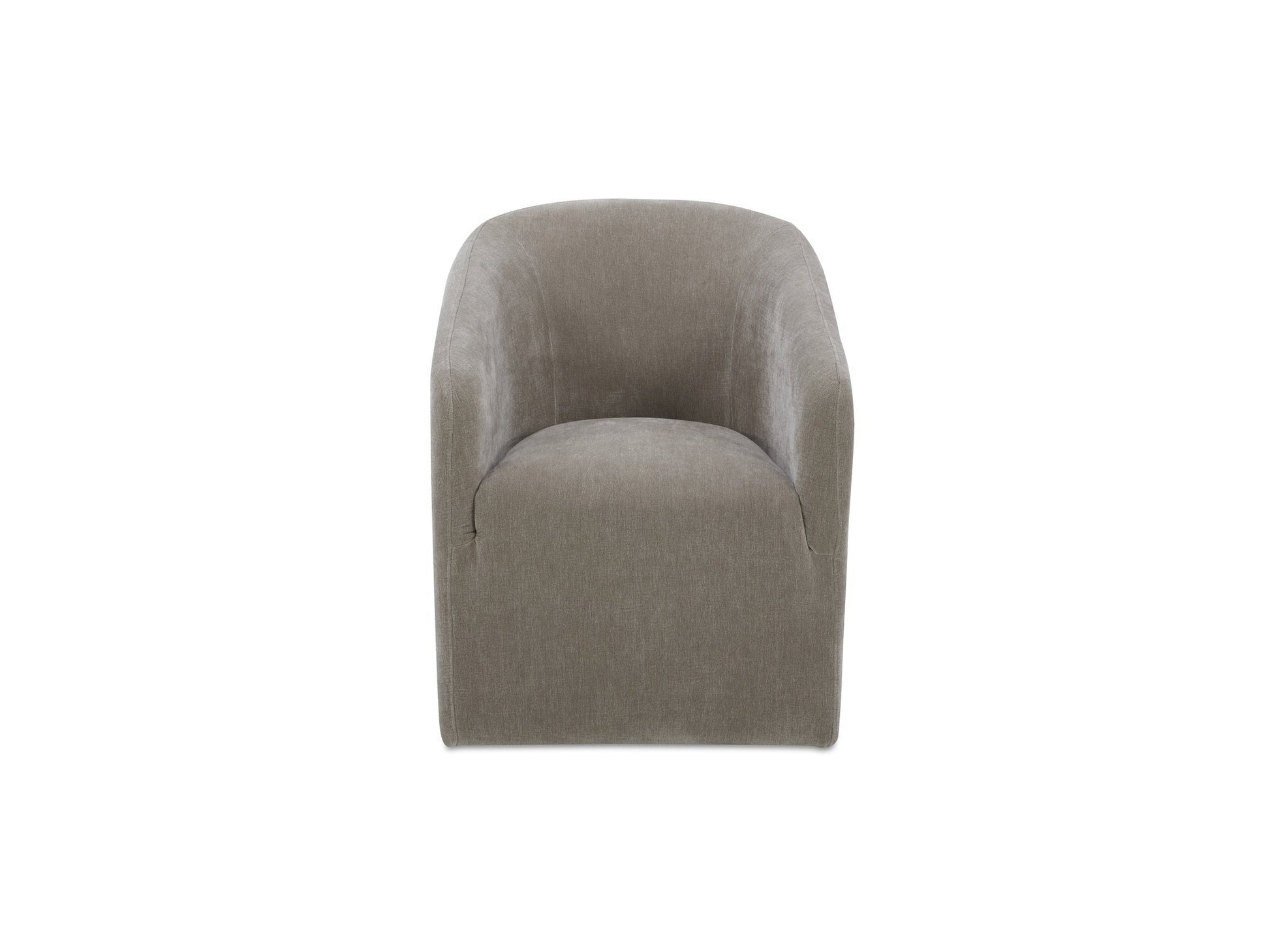 Sandy Taupe Rolling Dining Chair - Ornate Home