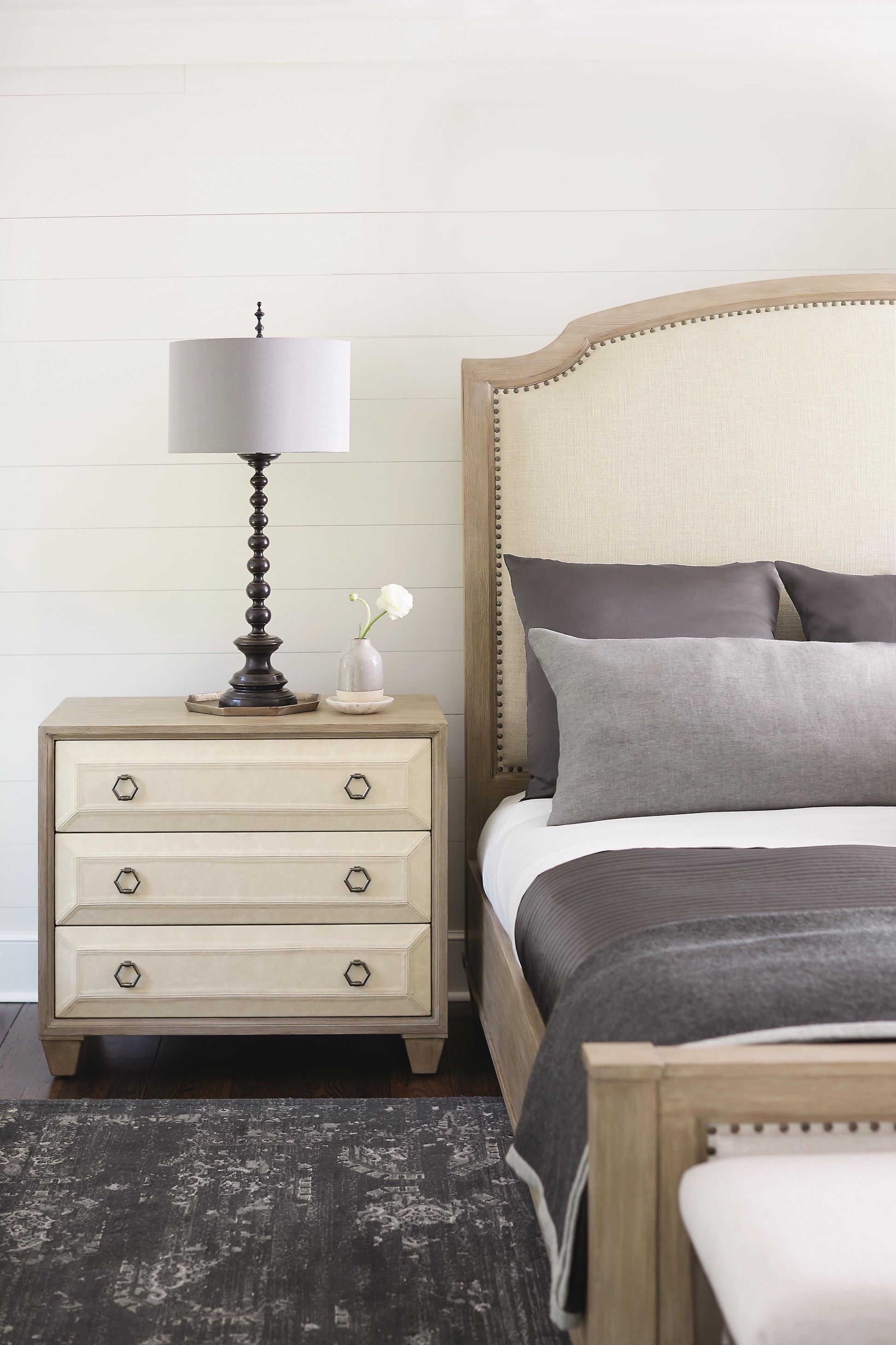 Santa Barbara Sandstone Nightstand (34" W) - Ornate Home