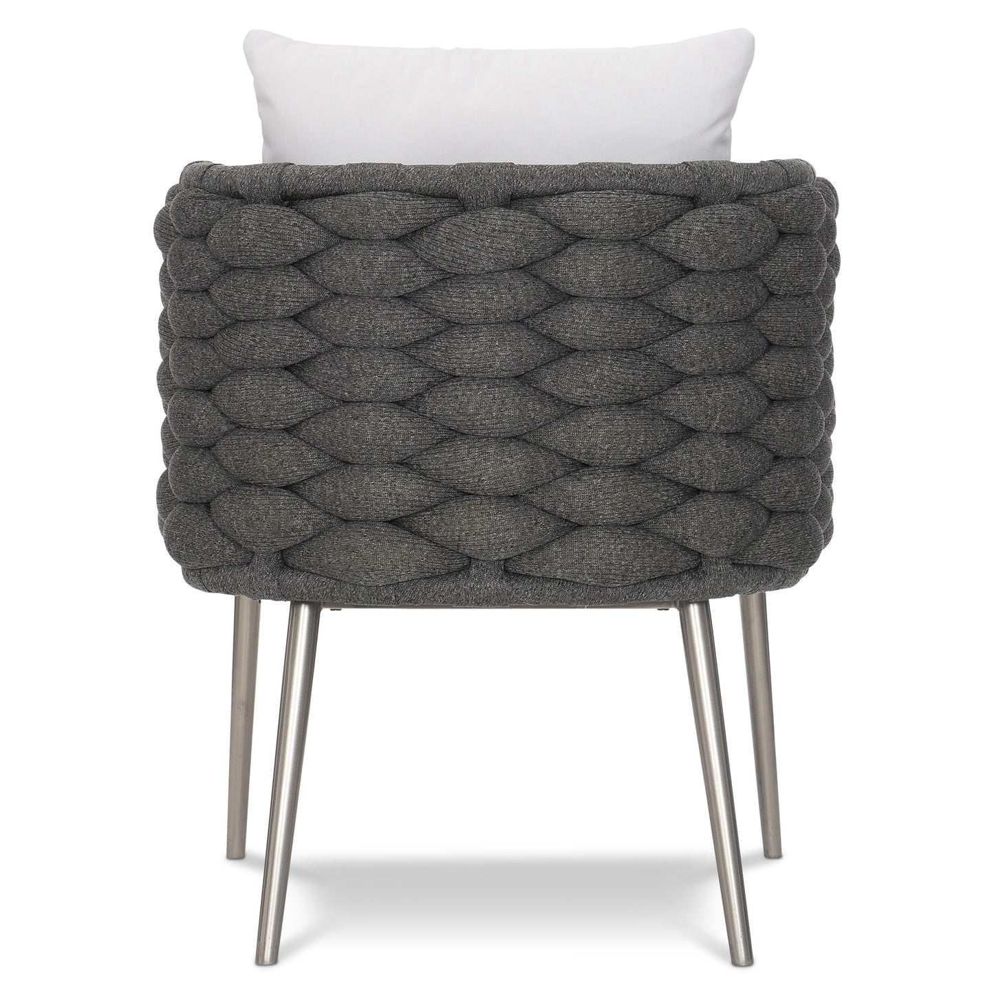 Santa Cruz Cadet Grey/White/Cream Outdoor Arm Chair - Ornate Home