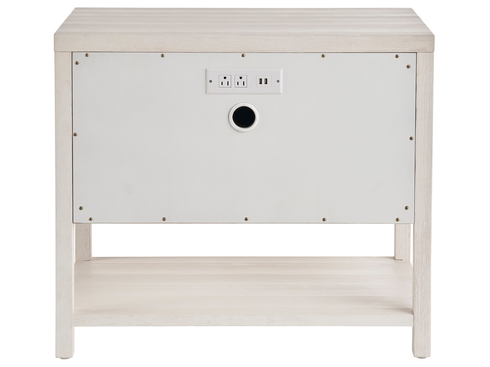 Saugatuck White Sand Nightstand - Ornate Home