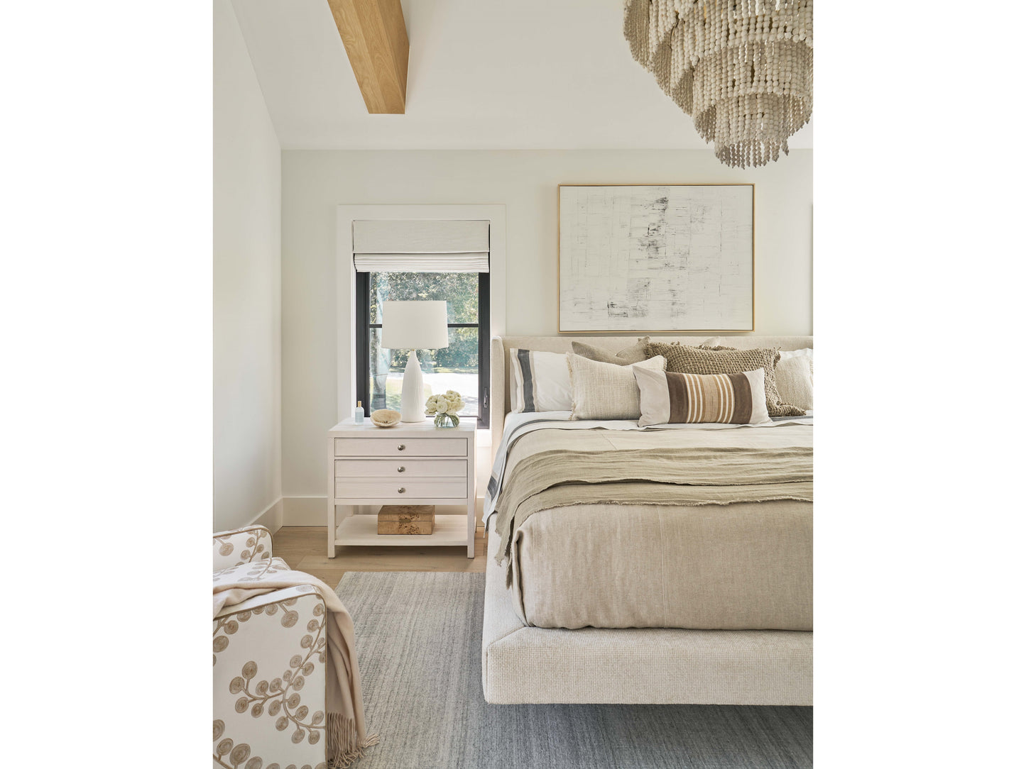 Saugatuck White Sand Nightstand - Ornate Home
