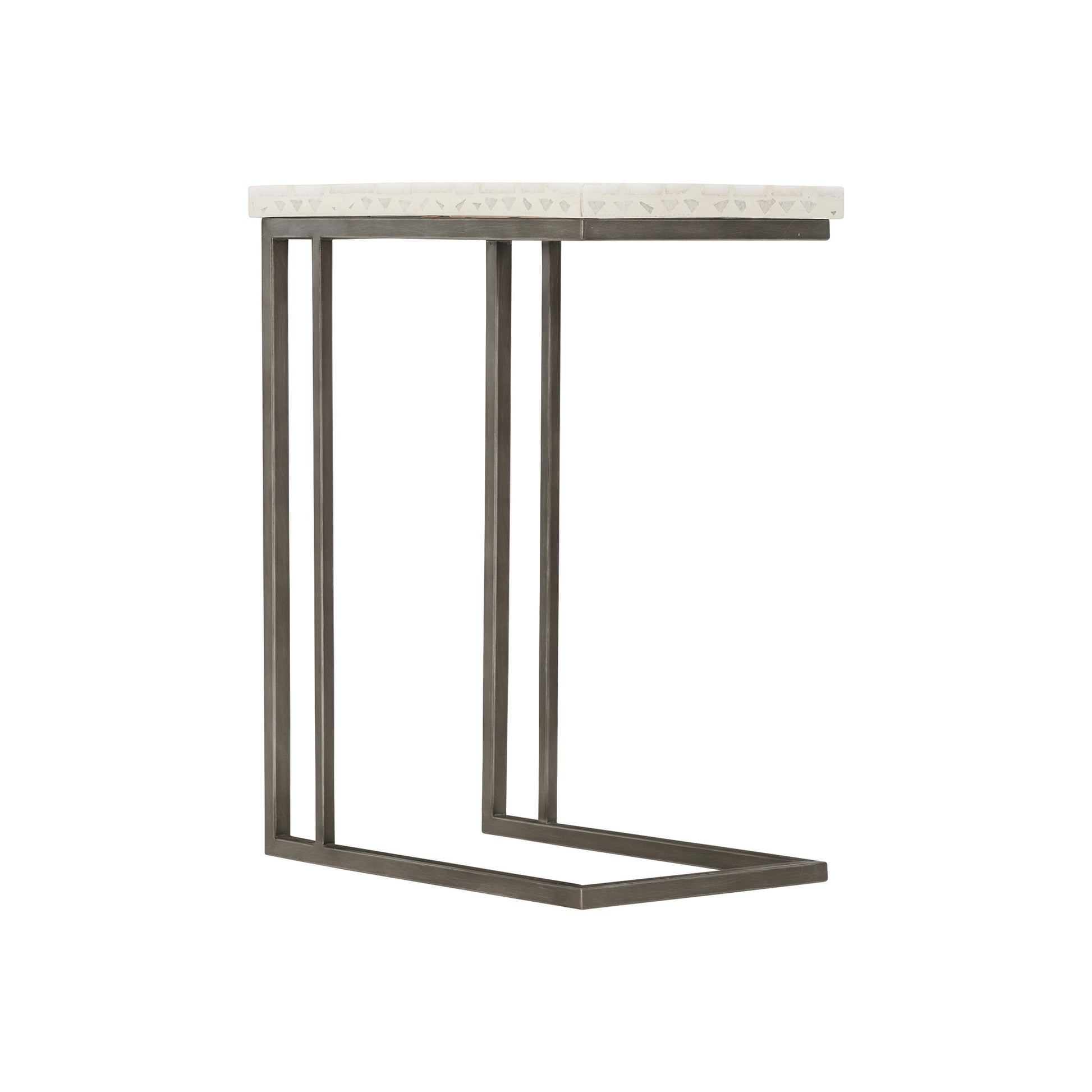 Sausalito Flint Grey/Terrazzo Outdoor Accent Table - Ornate Home