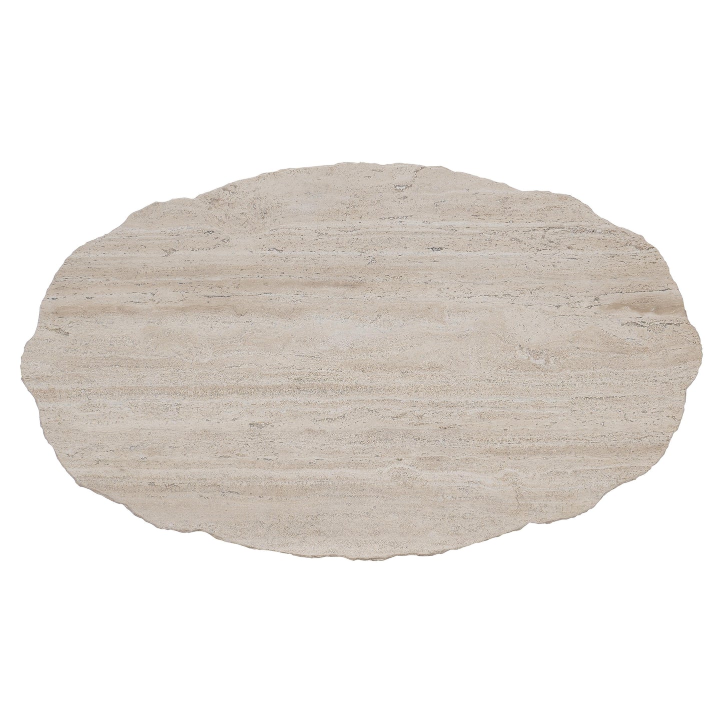 Sayers White Travertine/Oil-Rubbed Bronze Cocktail Table - Ornate Home