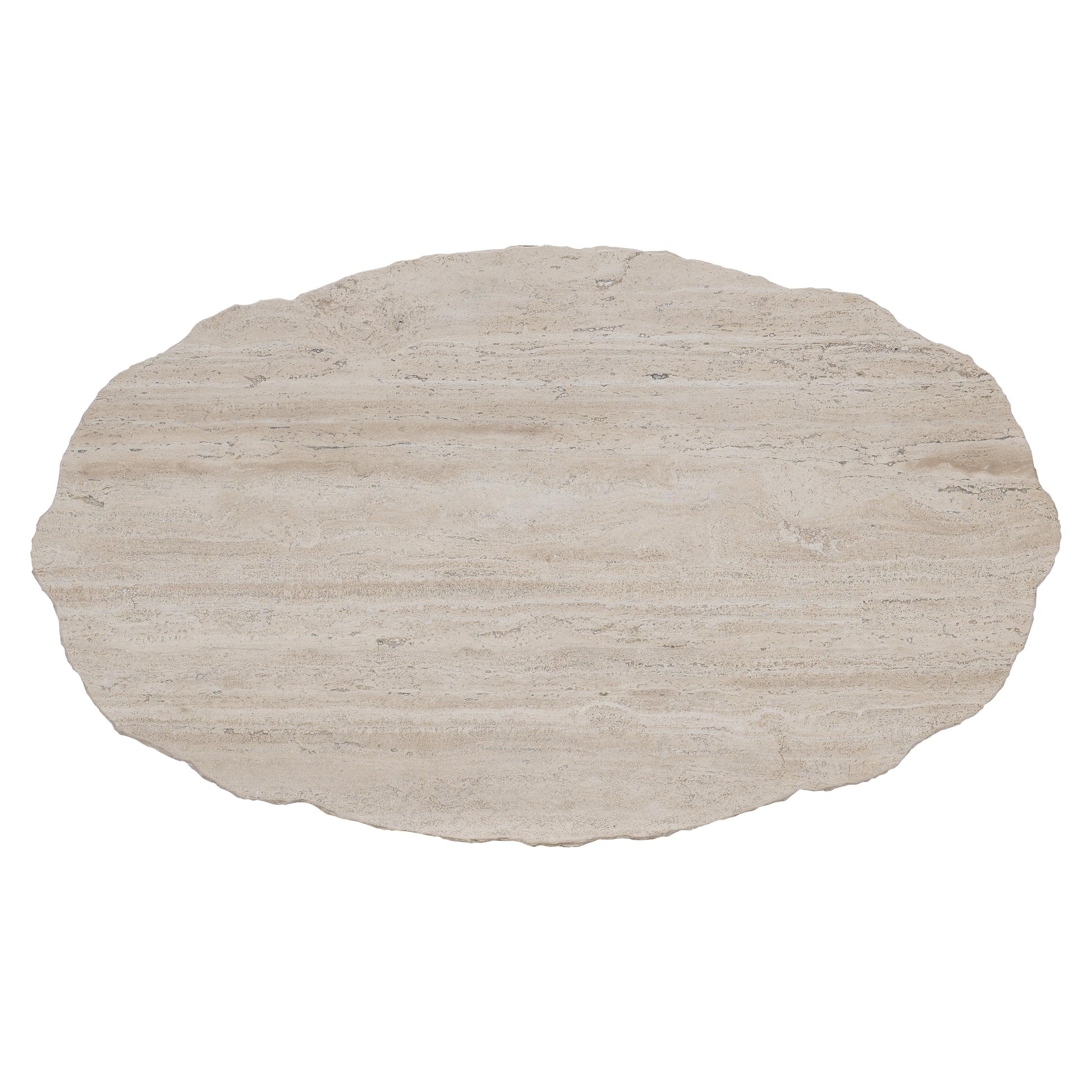 Sayers White Travertine/Oil-Rubbed Bronze Cocktail Table - Ornate Home