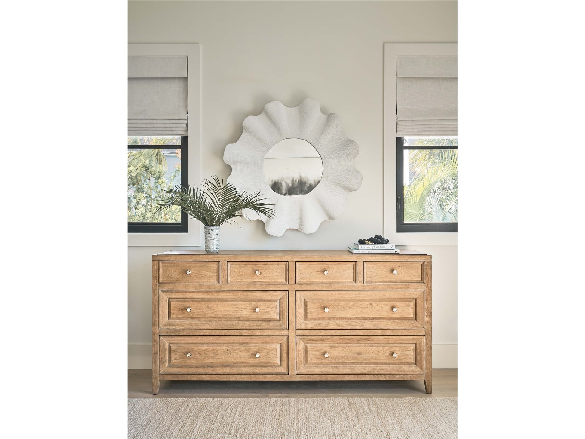 Scallop Shell White Mirror - Ornate Home