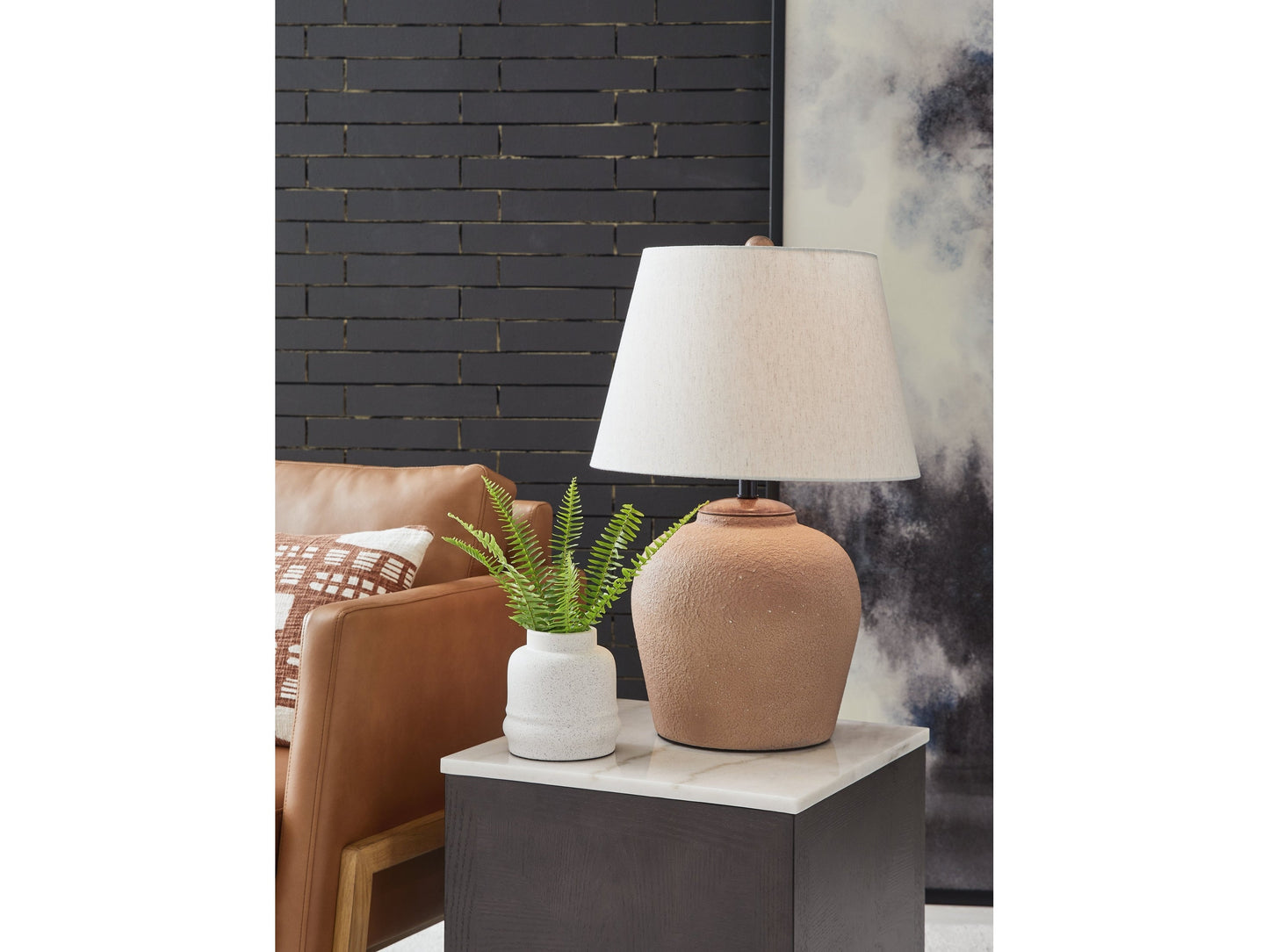 Scantor Rust Table Lamp (Set of 2)- Viva Furn