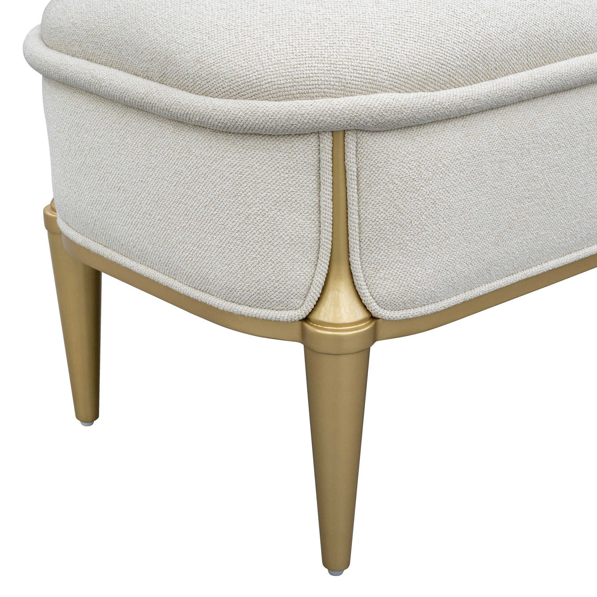 Scotts Square Light Champagne Accent Bench - Ornate Home