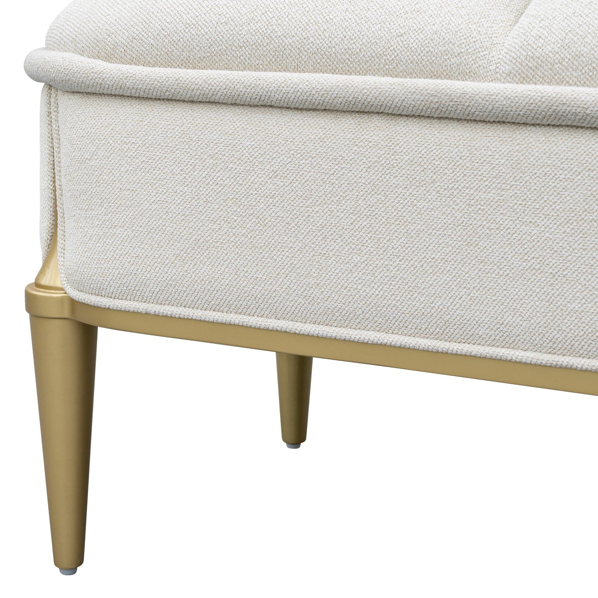 Scotts Square Light Champagne Accent Bench - Ornate Home