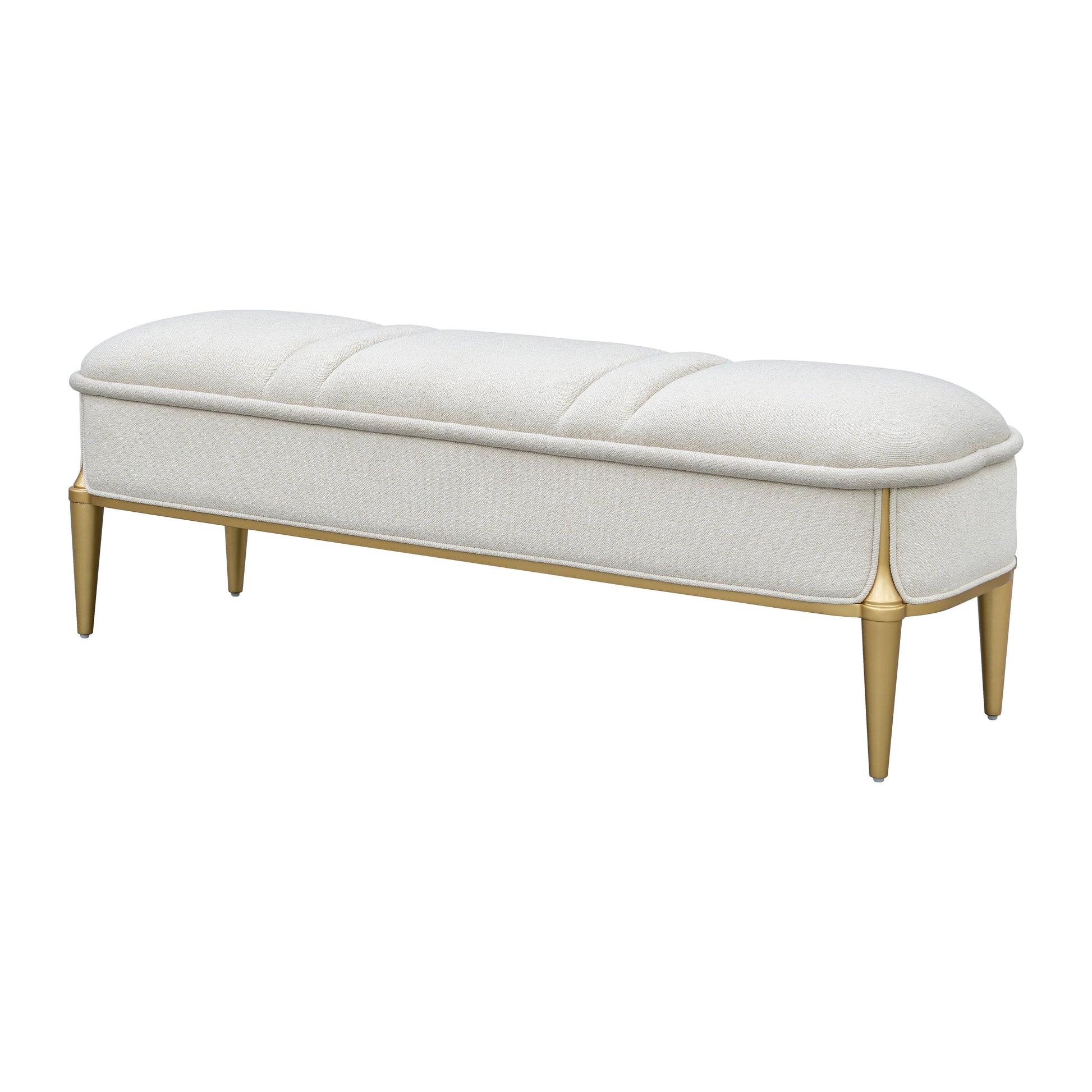Scotts Square Light Champagne Accent Bench - Ornate Home