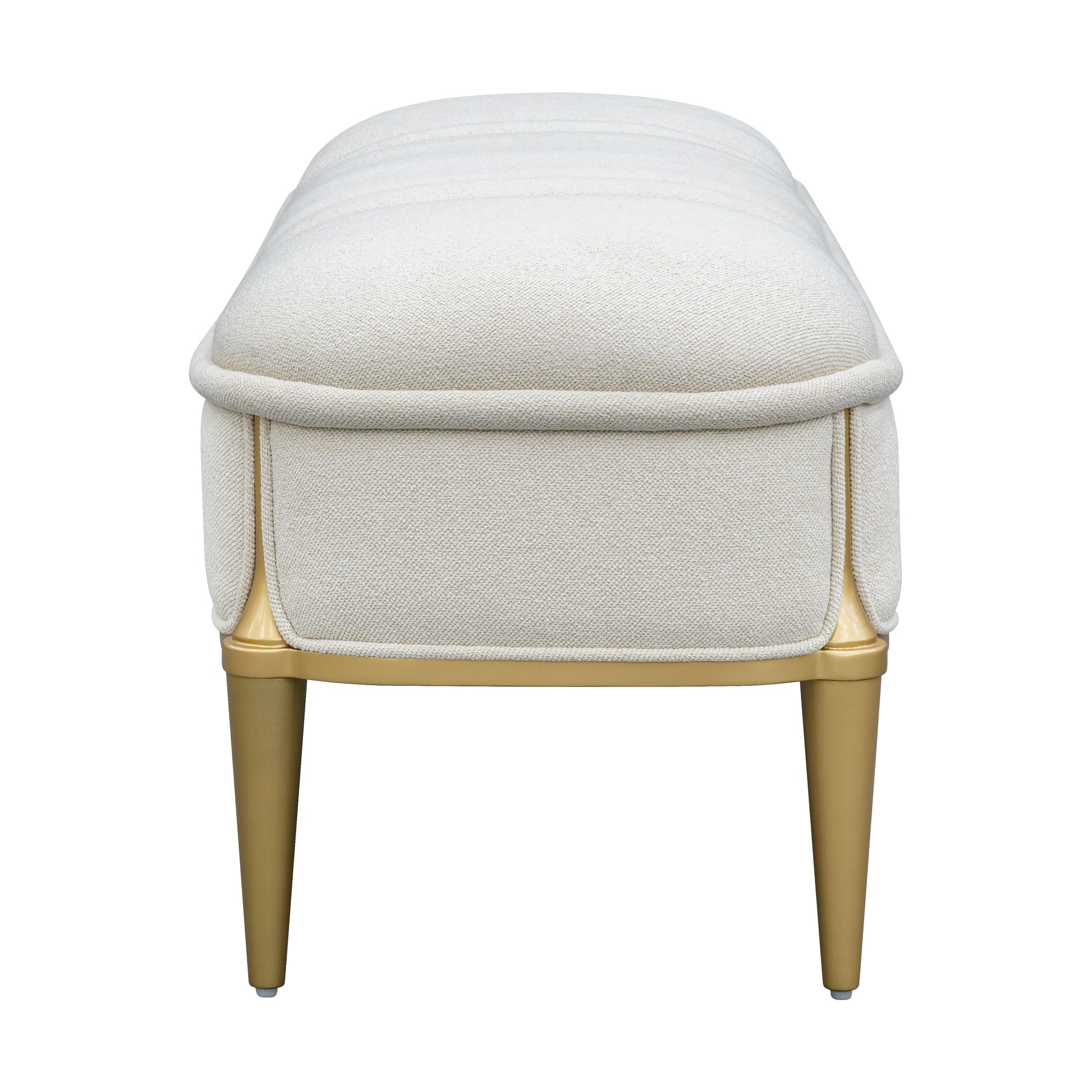 Scotts Square Light Champagne Accent Bench - Ornate Home