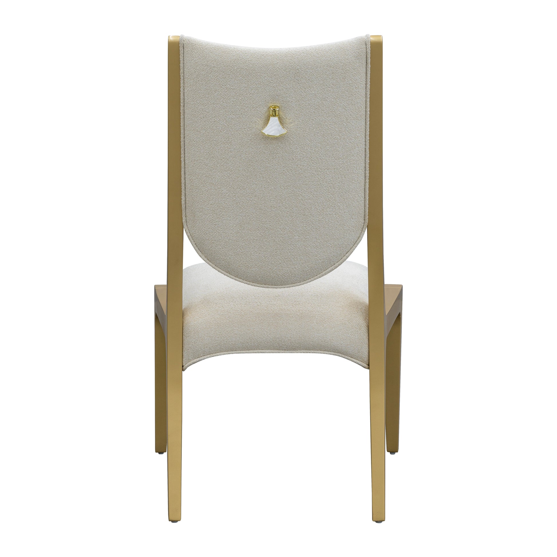 Scotts Square Light Champagne/Cornsilk Dining Side Chair (Set of 2) - Ornate Home