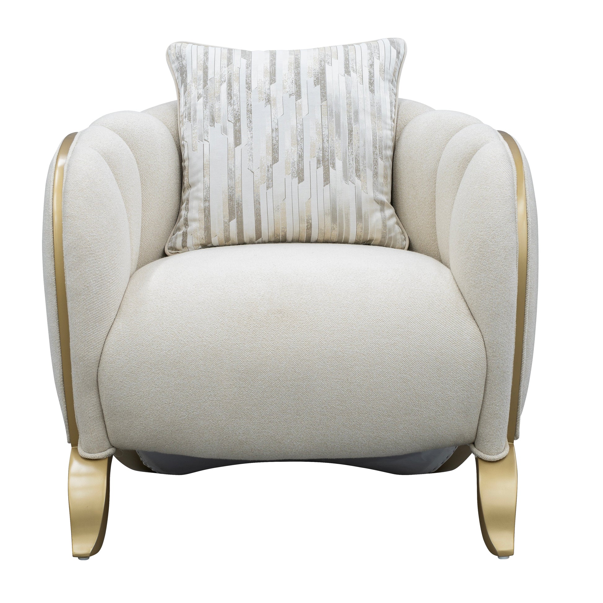 Scotts Square Light Champagne/Cornsilk Matching Chair - Ornate Home