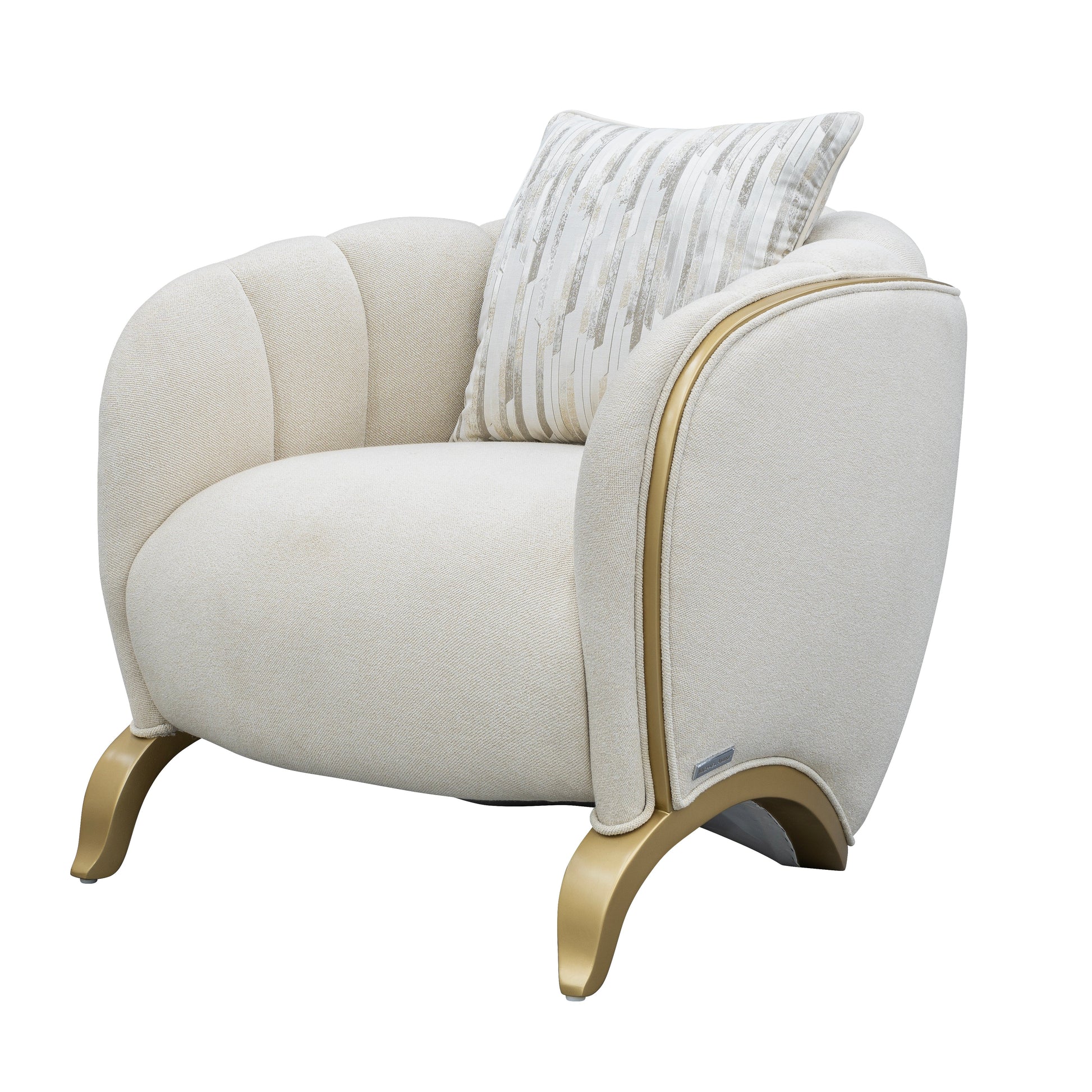 Scotts Square Light Champagne/Cornsilk Matching Chair - Ornate Home