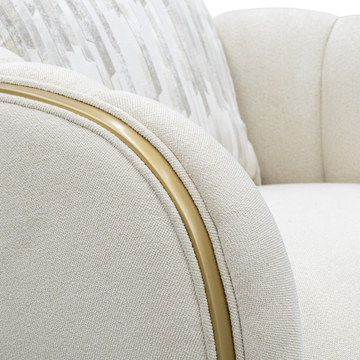 Scotts Square Light Champagne/Cornsilk Matching Chair - Ornate Home