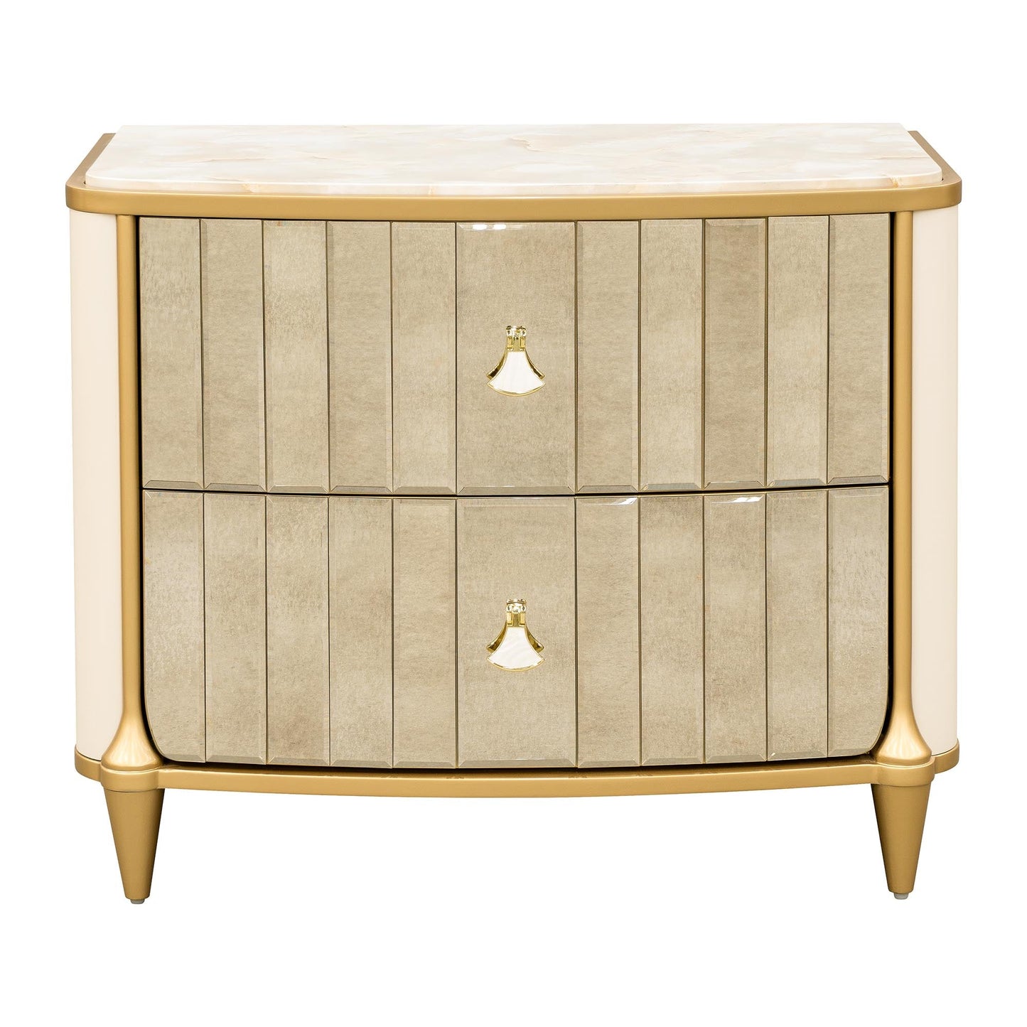 Scotts Square Light Champagne Nightstand - Ornate Home