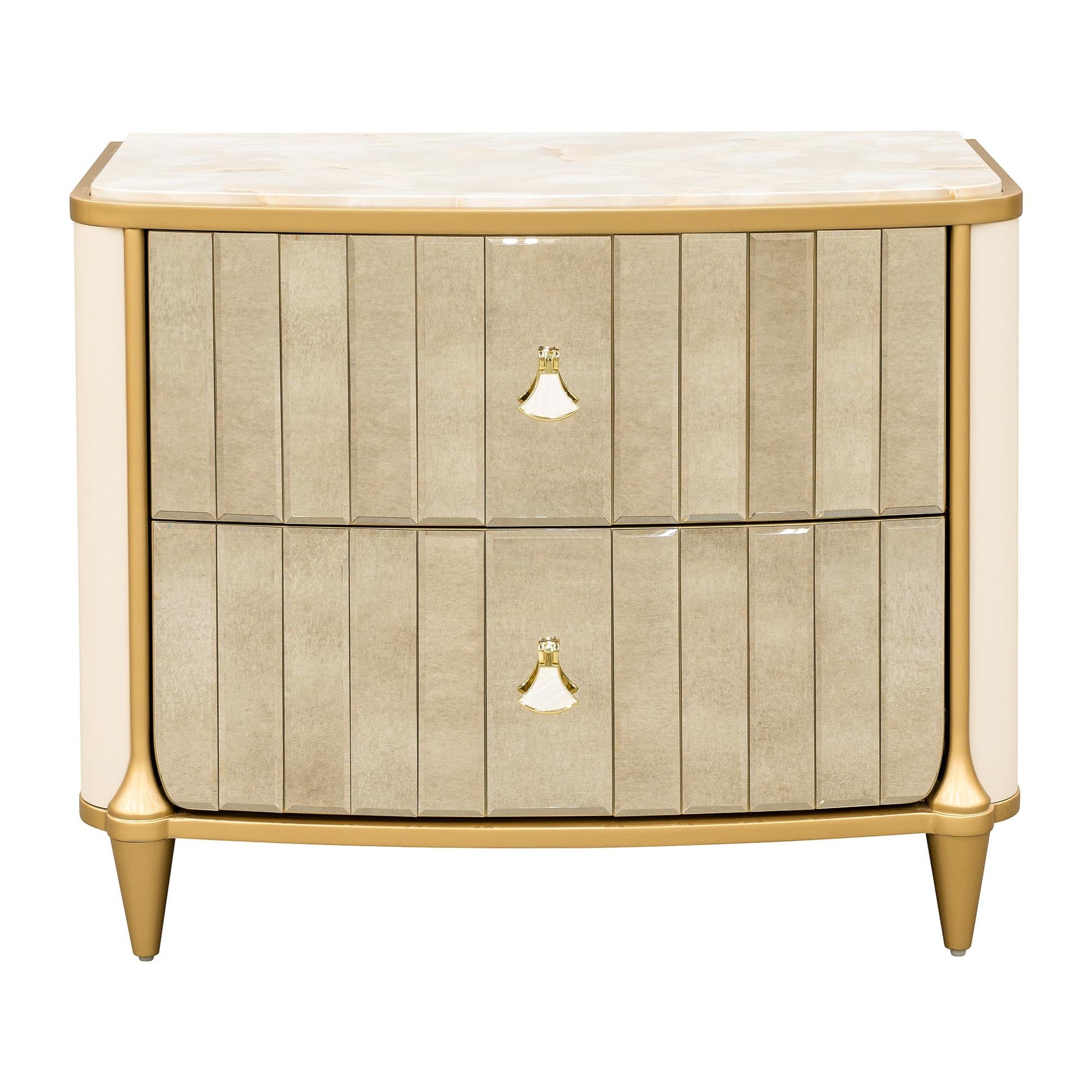 Scotts Square Light Champagne Nightstand - Ornate Home