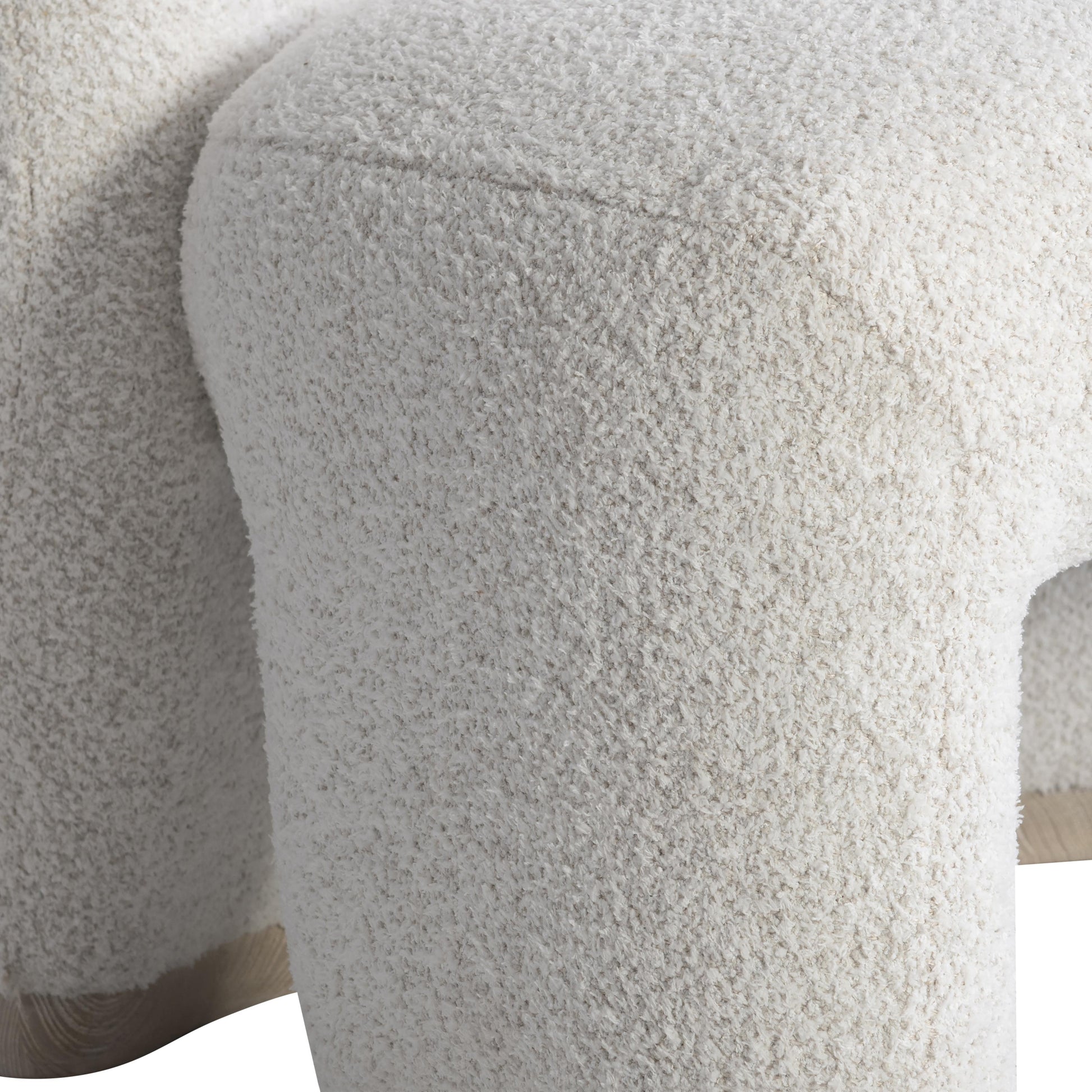 Scout White/Cream Fabric Chair - Ornate Home