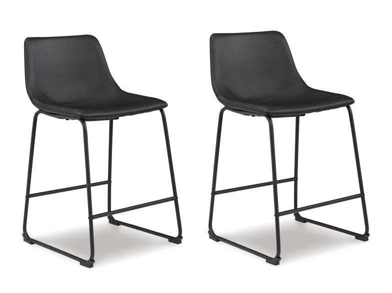 Centiar Black Counter Height Chair (Set of 2)