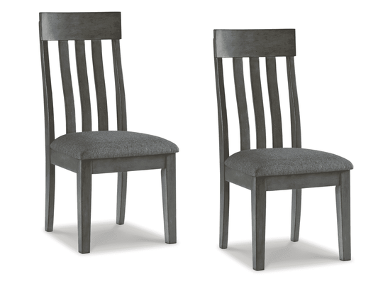 Hallanden Two-tone Gray Dining Chair (Set of 2)