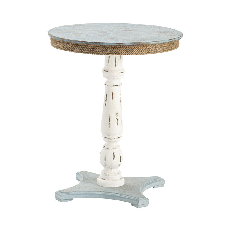 Sea Žøsle Blue/White Accent Table - Ornate Home