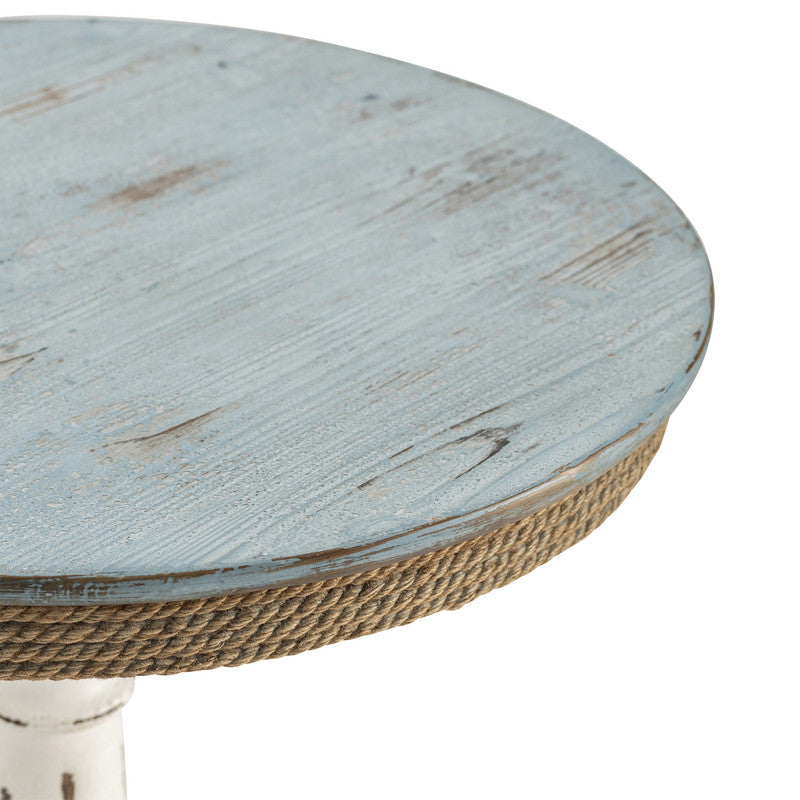 Sea Žøsle Blue/White Accent Table - Ornate Home
