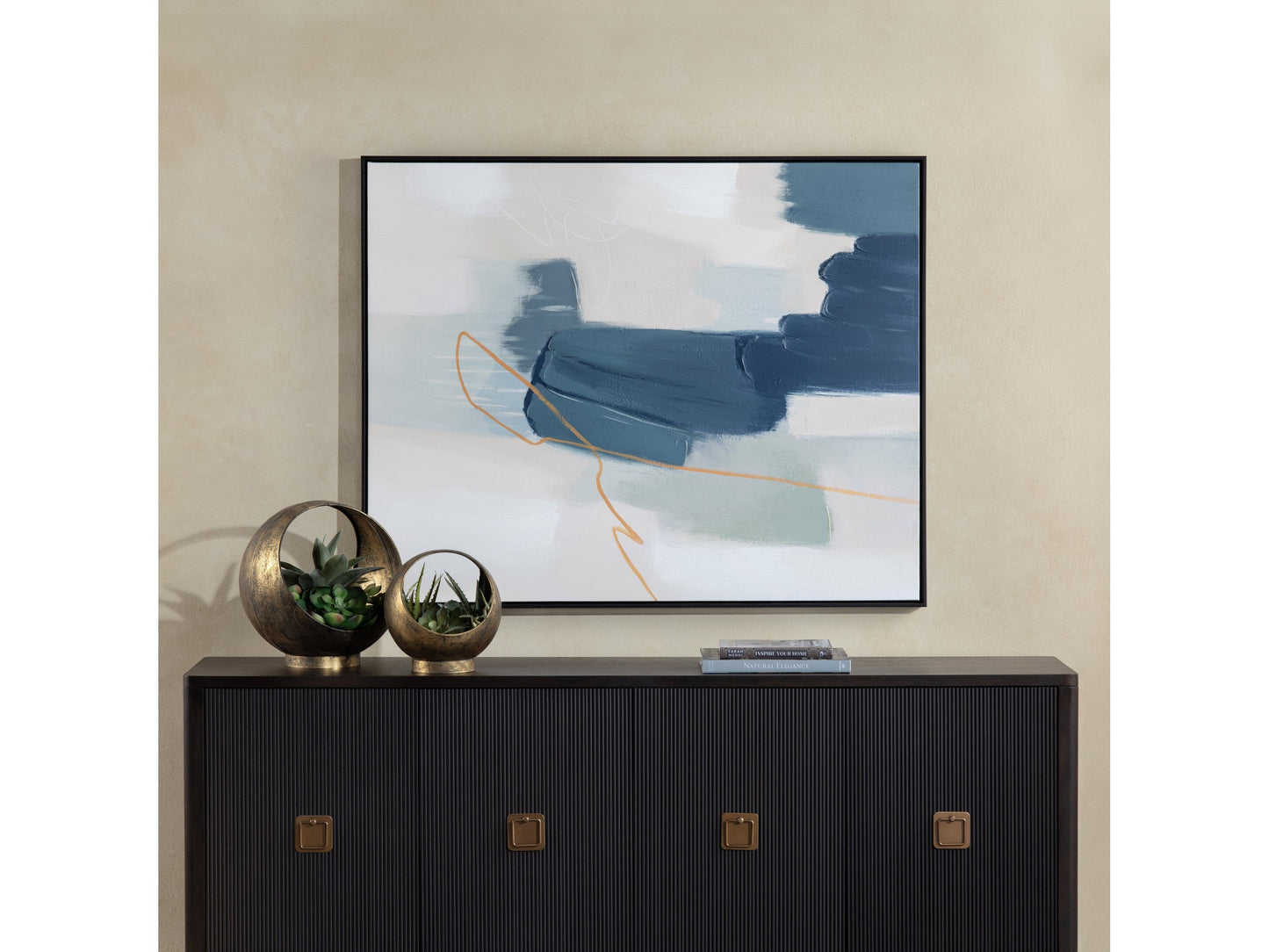 Seamless Blue/Gold Canvas - Ornate Home