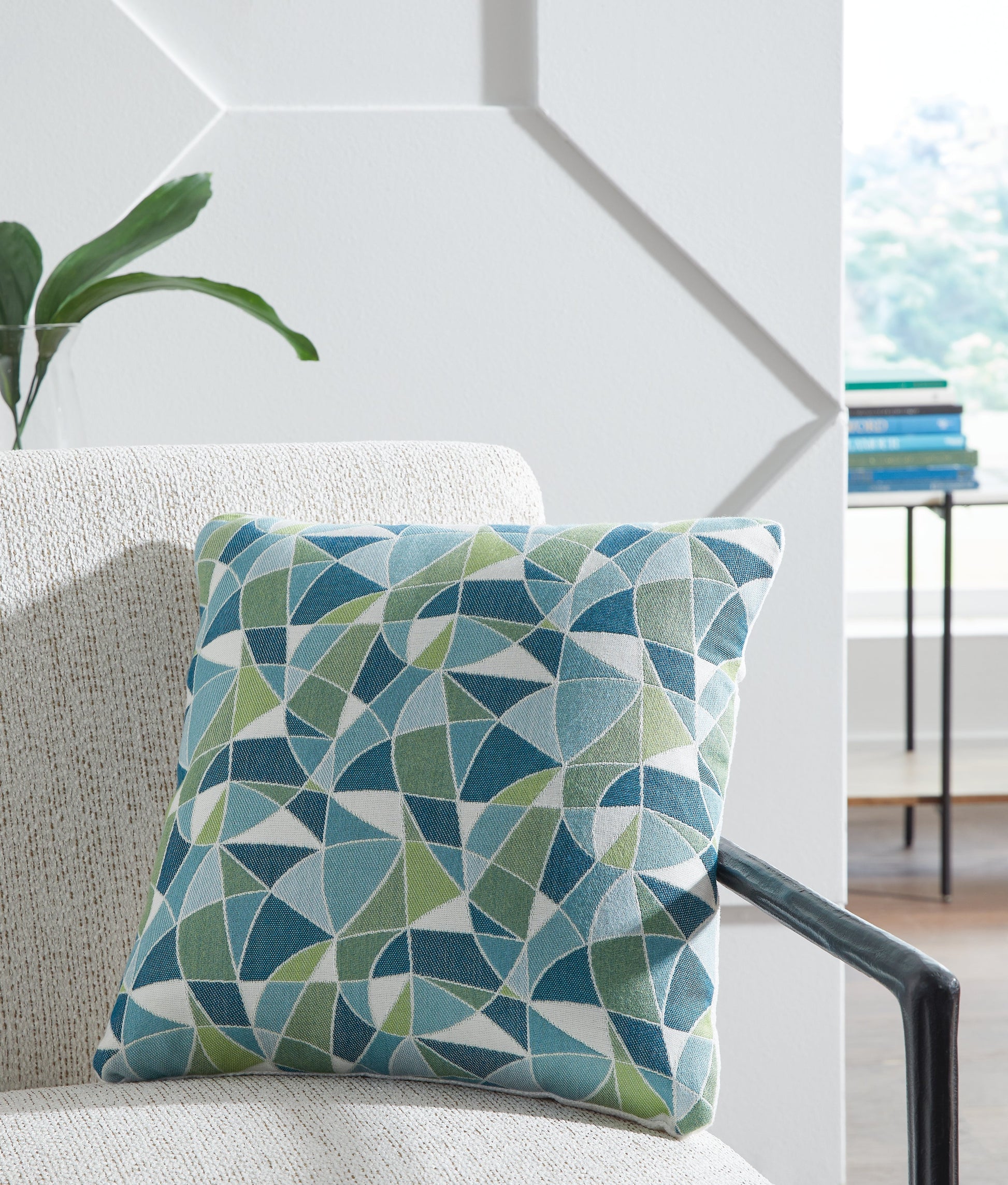 Seanow Next-Gen Nuvella Green/Turquoise/White Pillow- Viva Furn