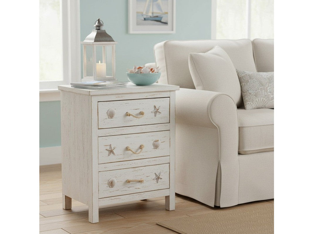 Seaside White Chest - Ornate Home