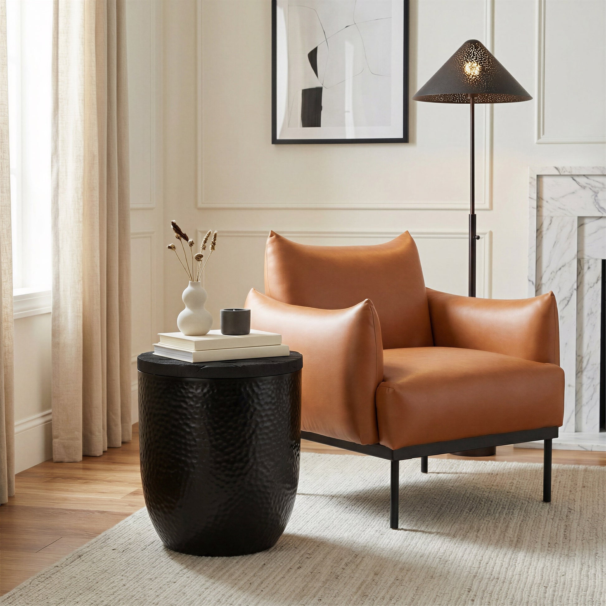 Sekil Brown Accent Chair - Ornate Home
