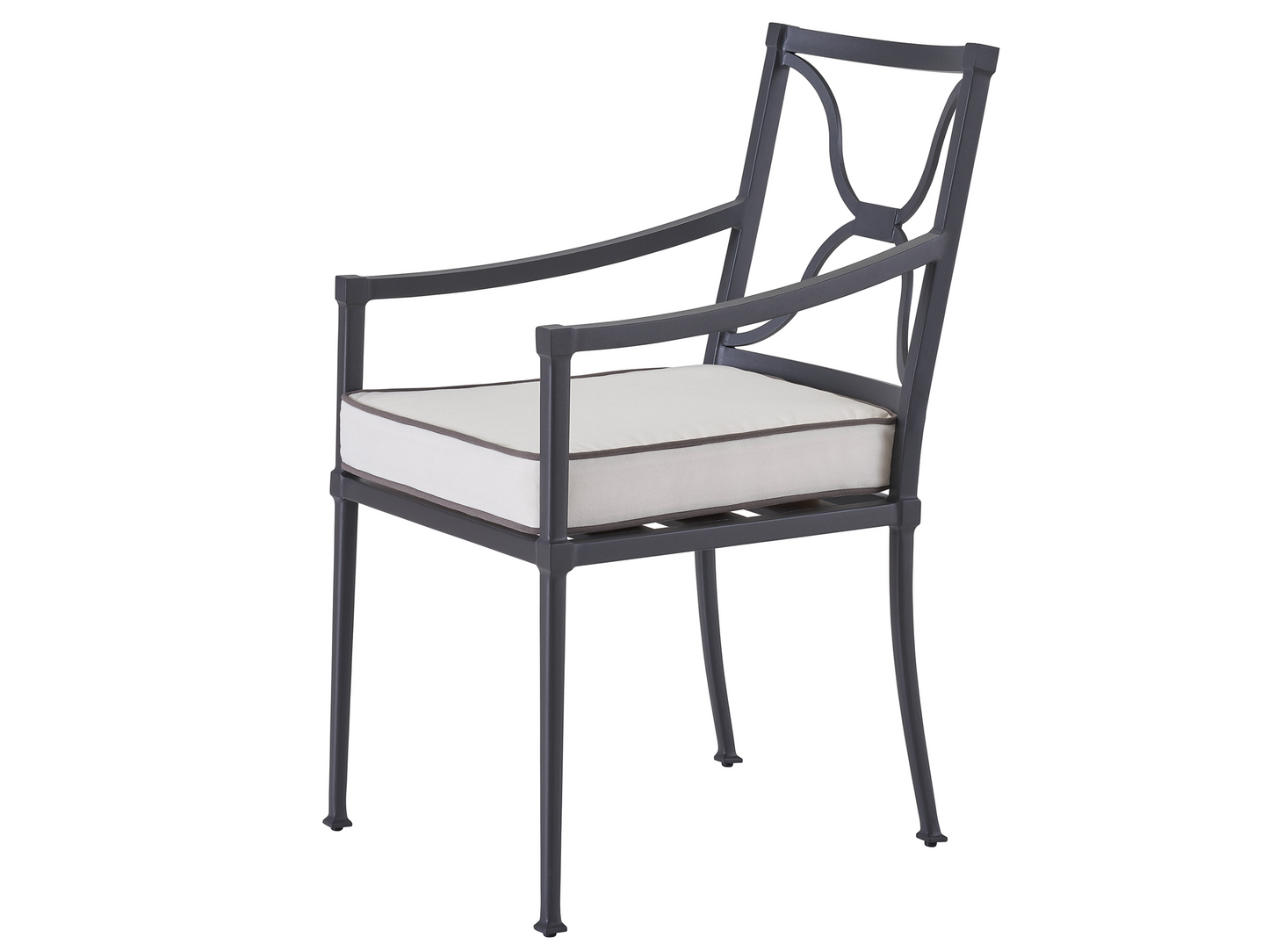 Seneca Canvas Natural/Charcoal Dining Chair - Ornate Home