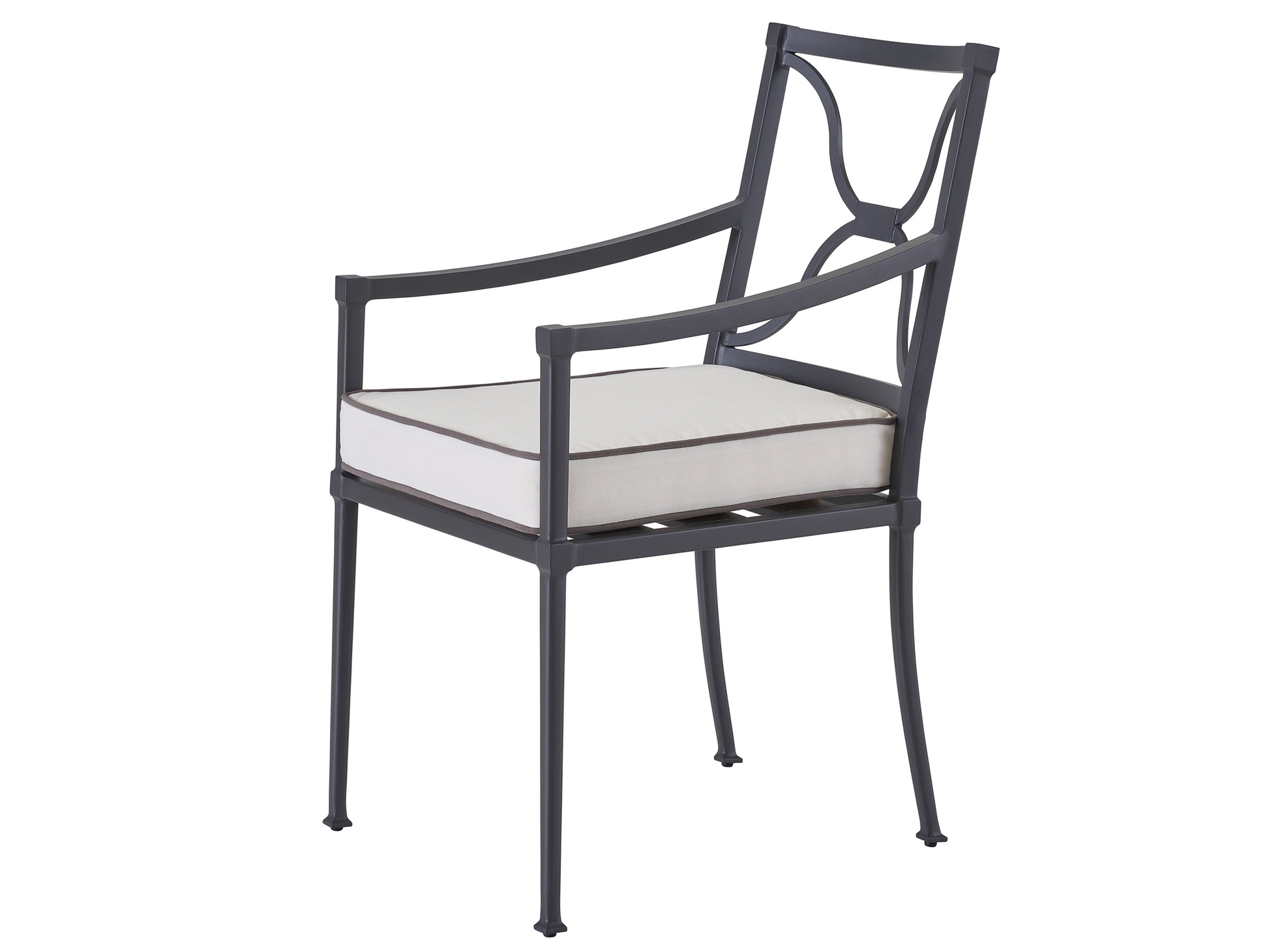 Seneca Canvas Natural/Charcoal Dining Chair - Ornate Home