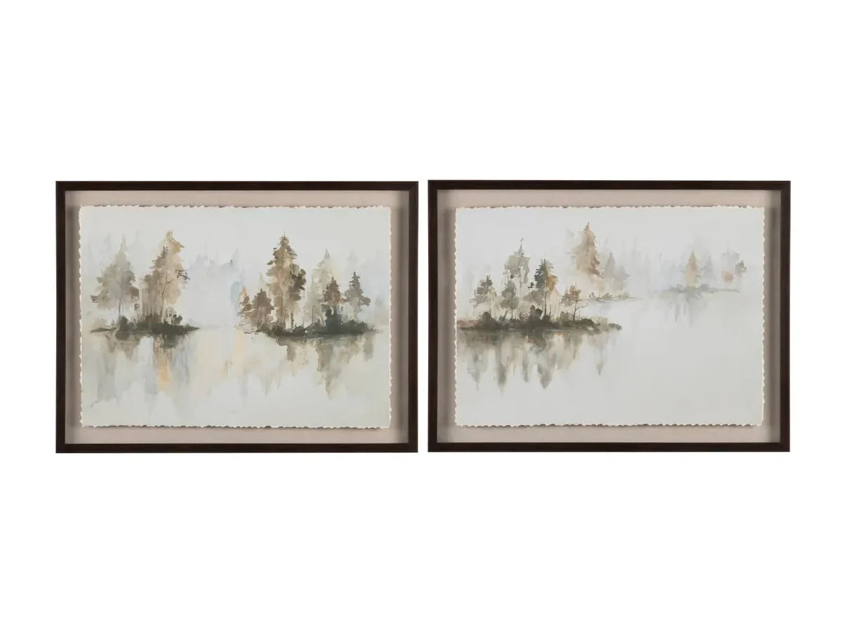 Sepia Silhouette Brown/White Canvas - Ornate Home