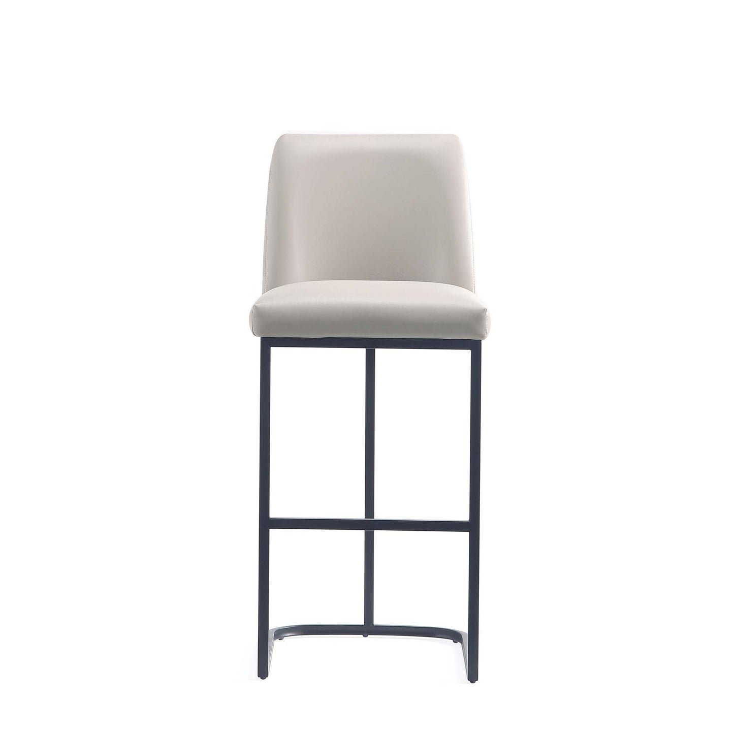 Serena Barstool in Light Grey (set of 3) - Ornate Home