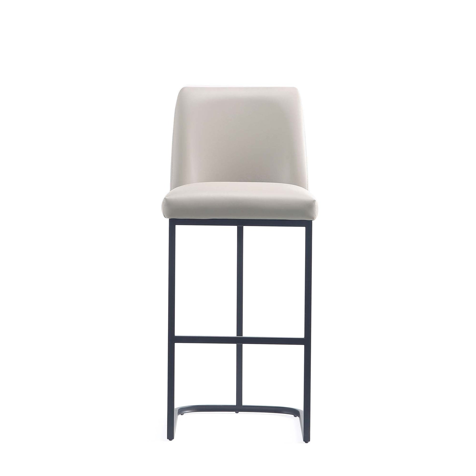 Serena Barstool in Light Grey (set of 3) - Ornate Home