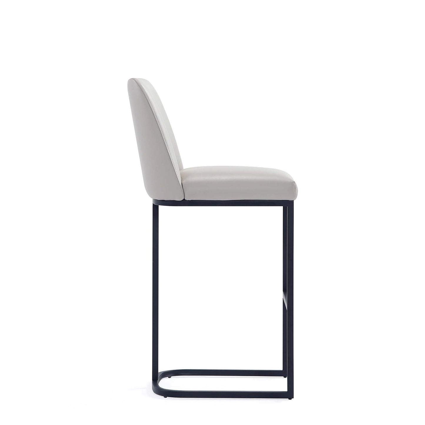 Serena Barstool in Light Grey (set of 3) - Ornate Home